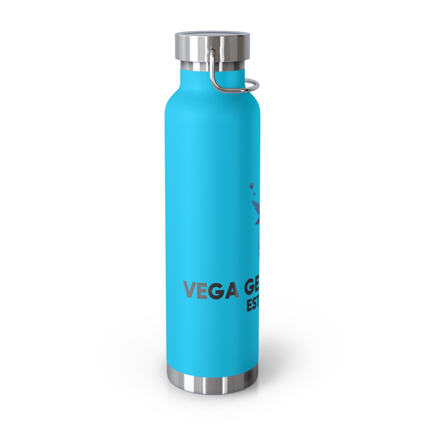Vega Genetics logo Insulated Water Bottle, Cannabis Gift for anyone, Eco-Friendly Drinkware, Perfect for Outdoors, Birthday or 420 Celebration