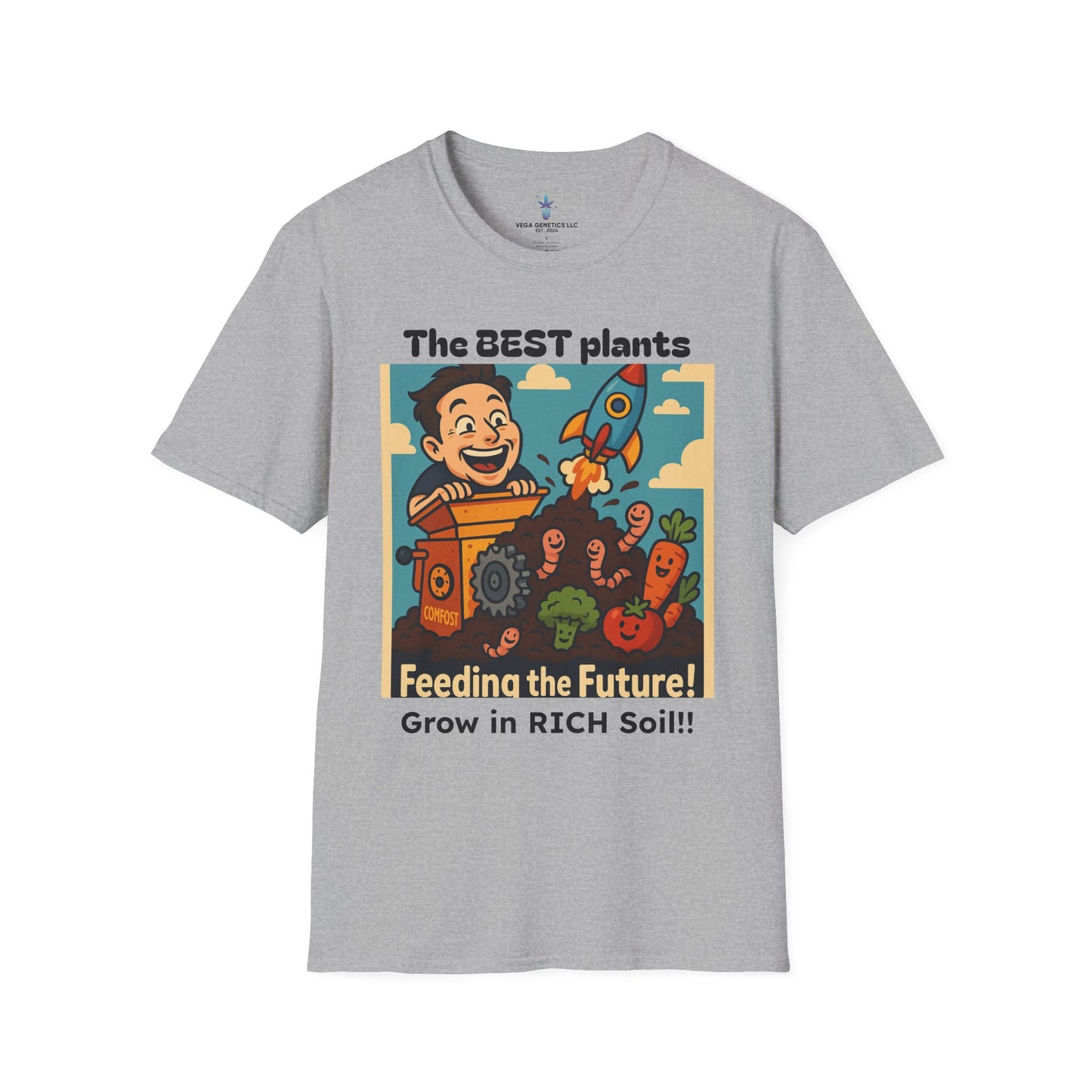 Feeding the Future Funny Gardening T-Shirt, Plant Lover Gift, Eco-Friendly Shirt, Sustainable Fashion, Gardening Humor Tee, Feeding the Future Quote