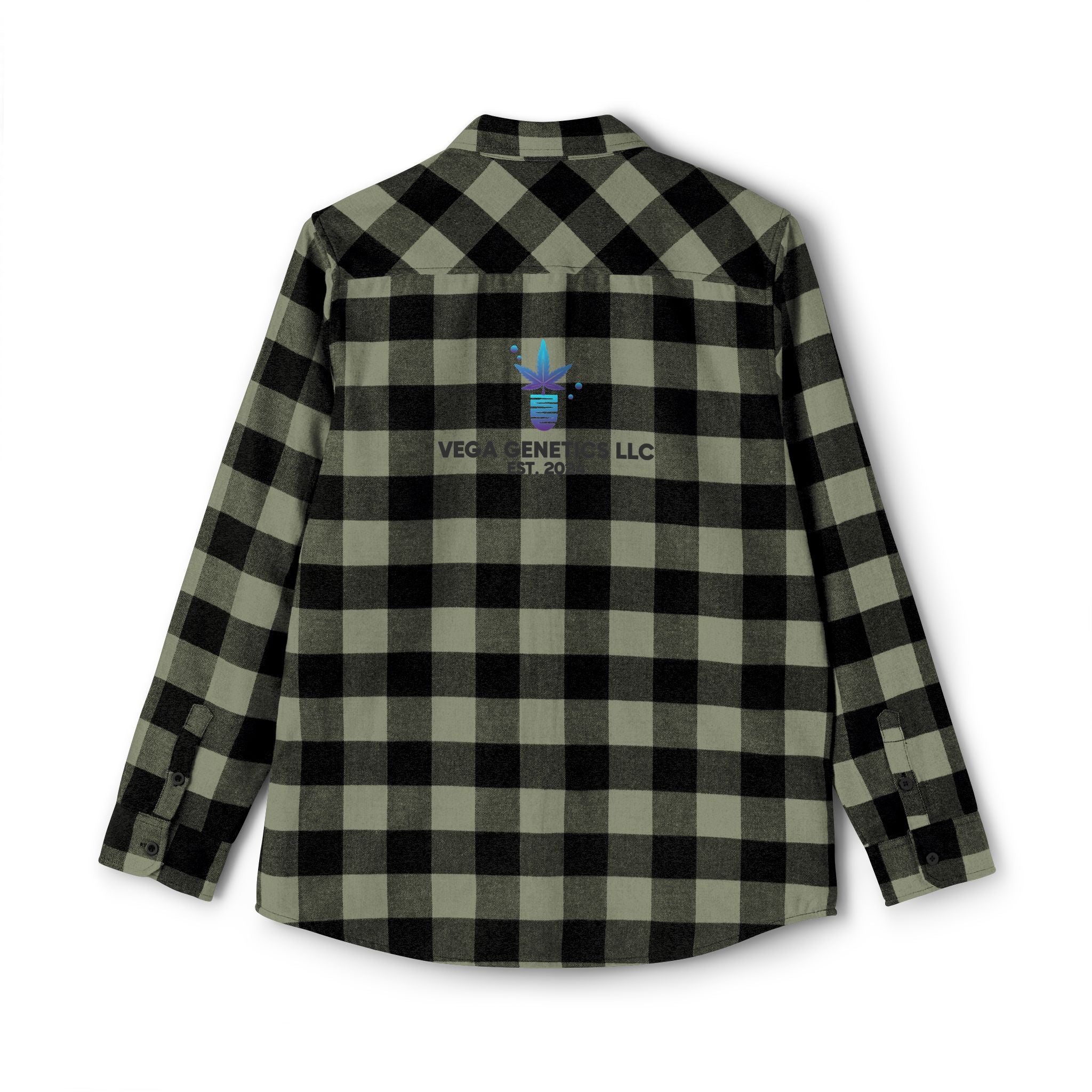 Cozy Unisex Vega Print Flannel Shirt, Perfect for Fall, Outdoor Adventures, Casual Wear, Comfortable Layering Option, Ideal Gift for Holidays