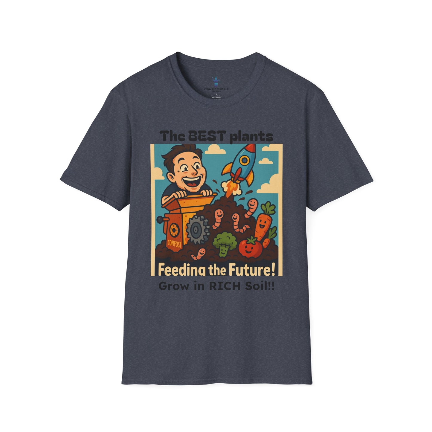 Feeding the Future Funny Gardening T-Shirt, Plant Lover Gift, Eco-Friendly Shirt, Sustainable Fashion, Gardening Humor Tee, Feeding the Future Quote