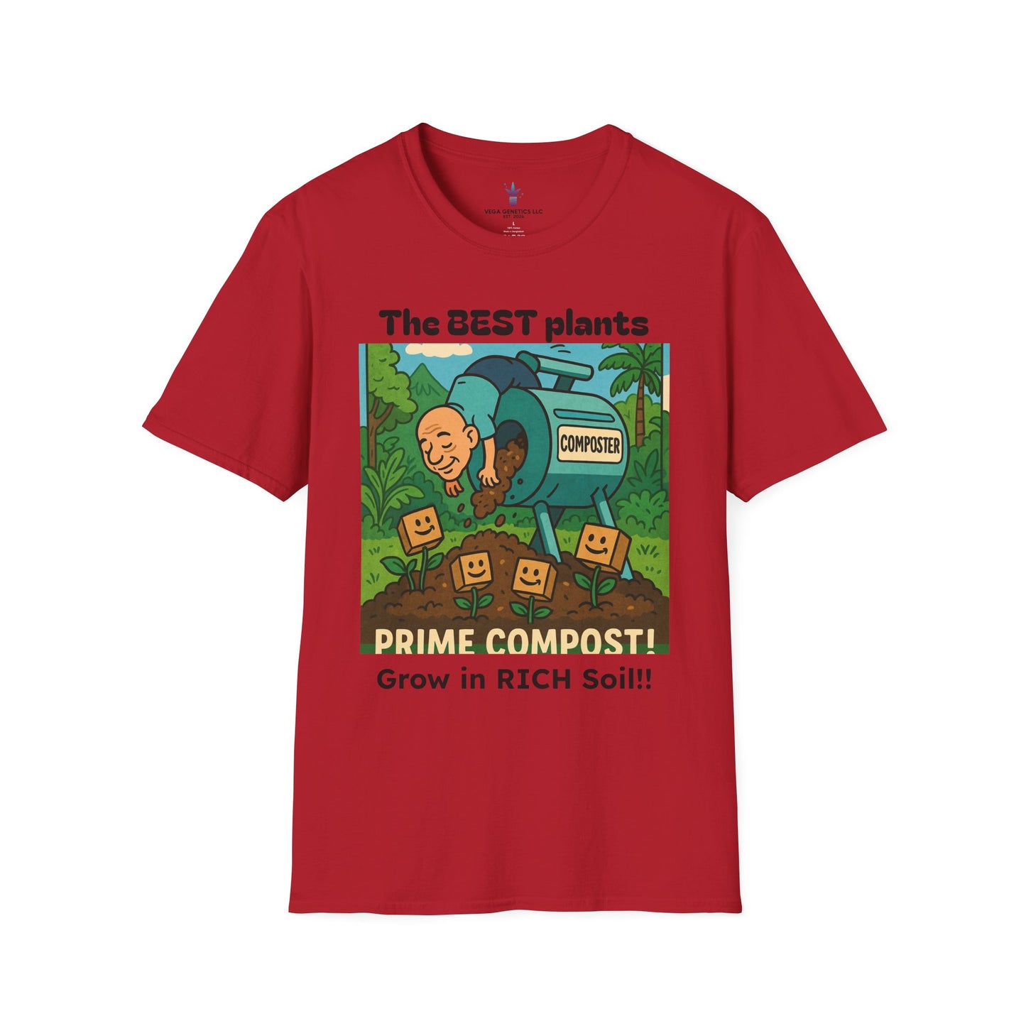 Prime Compost Funny Gardening T-Shirt, Plant Lover Gift, Eco-Friendly Shirt, Sustainable Fashion, Gardening Humor Tee, Prime Compost Quote