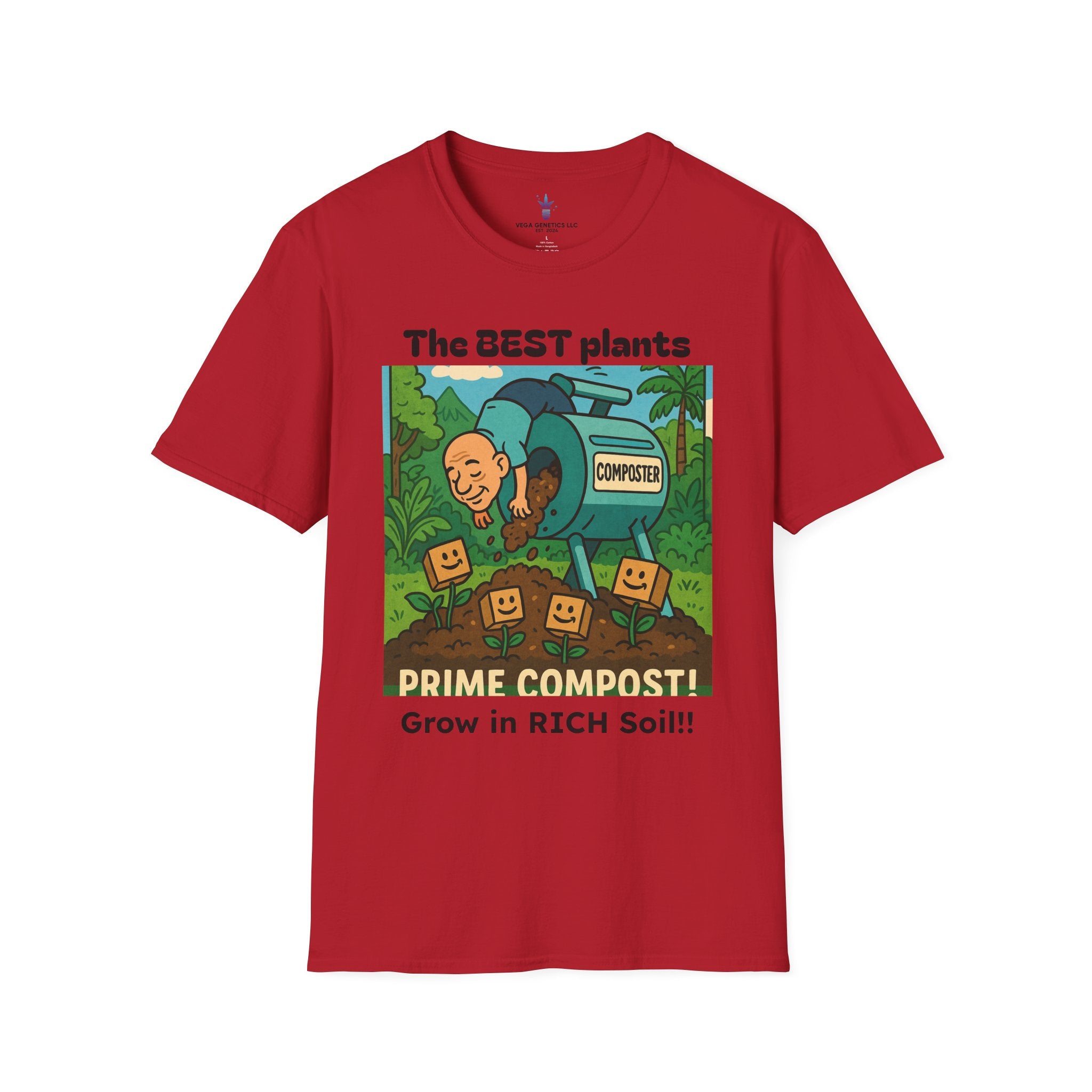 Prime Compost Funny Gardening T-Shirt, Plant Lover Gift, Eco-Friendly Shirt, Sustainable Fashion, Gardening Humor Tee, Prime Compost Quote