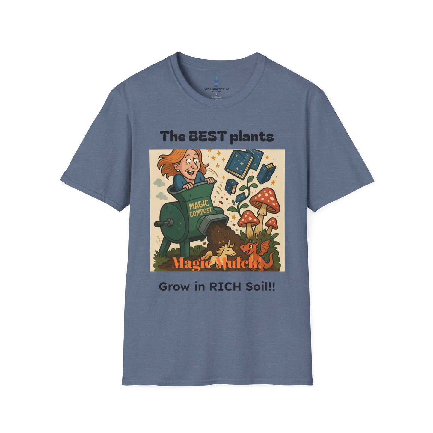 Magic Mulch Funny Gardening T-Shirt, Plant Lover Gift, Eco-Friendly Shirt, Sustainable Fashion, Gardening Humor Tee, Magic Mulch Quote