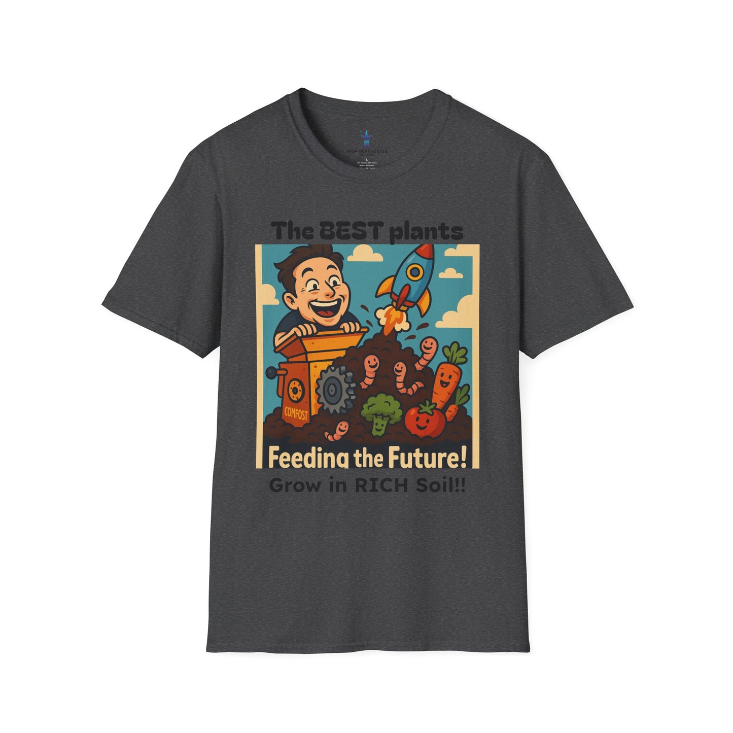 Feeding the Future Funny Gardening T-Shirt, Plant Lover Gift, Eco-Friendly Shirt, Sustainable Fashion, Gardening Humor Tee, Feeding the Future Quote