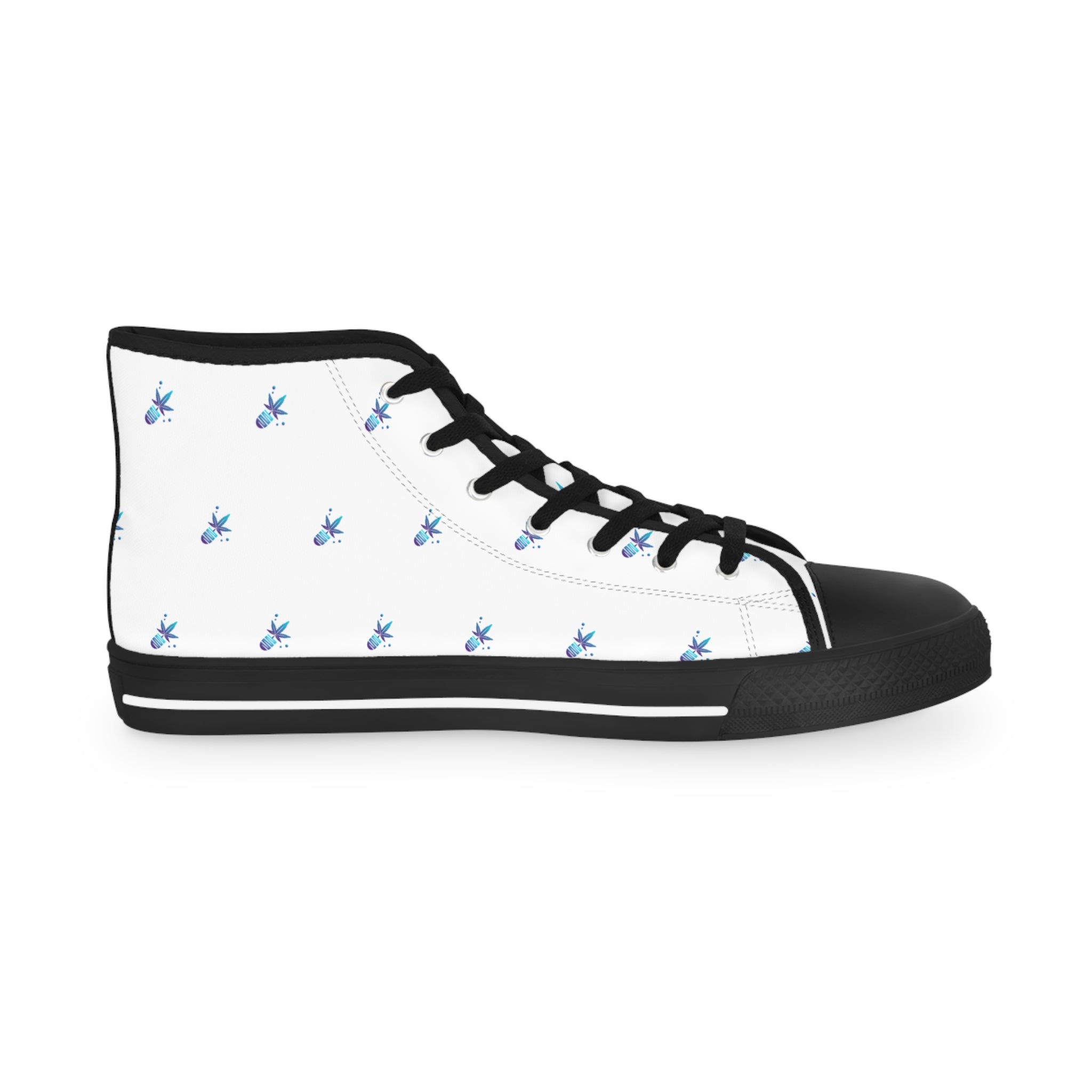 Stylish Vega Print High Top Sneakers for Men, Casual Footwear, Trendy Sneakers, Unique Design Shoes, Personalized Fashion, Gift for Him