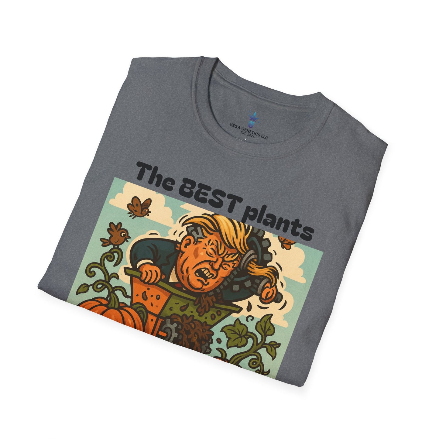 Grow Bigly Funny Gardening T-Shirt, Plant Lover Gift, Eco-Friendly Shirt, Sustainable Fashion, Gardening Humor Tee, Grow Bigly Quote