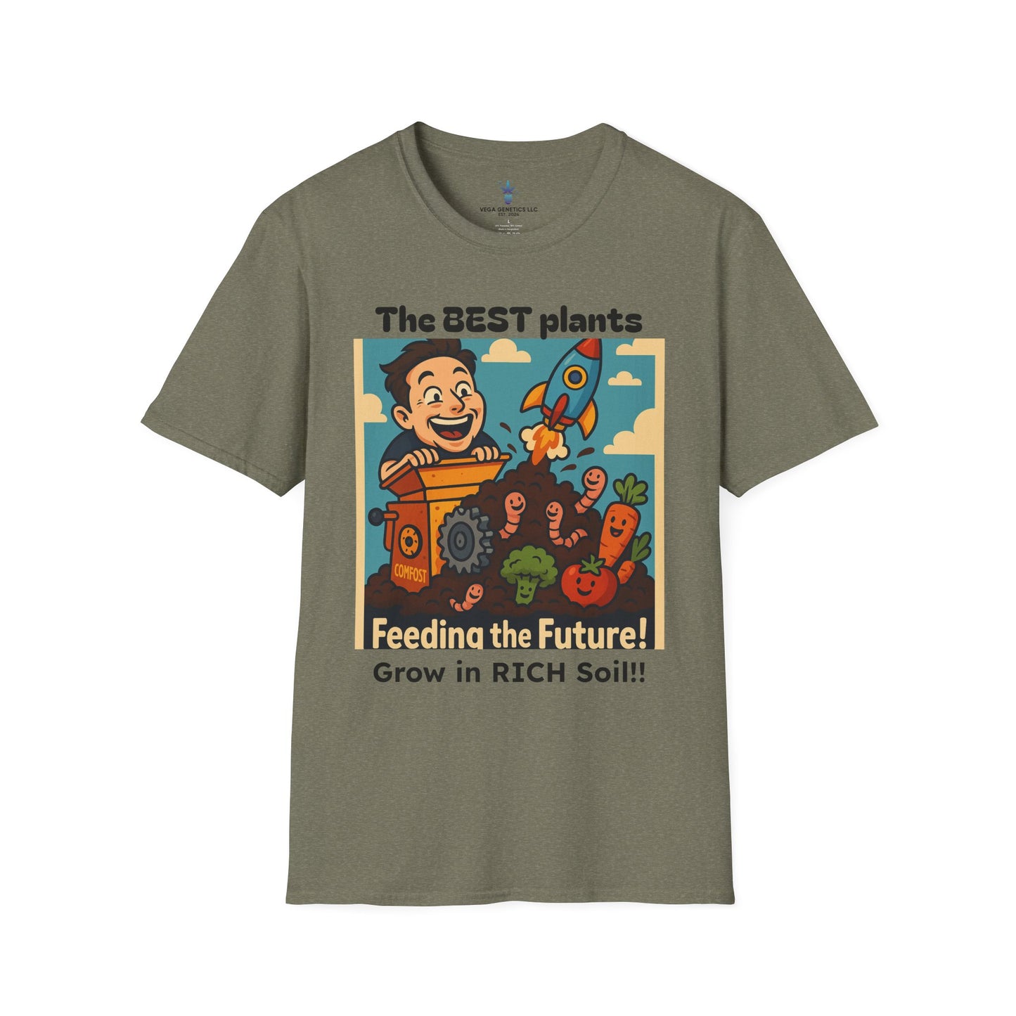 Feeding the Future Funny Gardening T-Shirt, Plant Lover Gift, Eco-Friendly Shirt, Sustainable Fashion, Gardening Humor Tee, Feeding the Future Quote