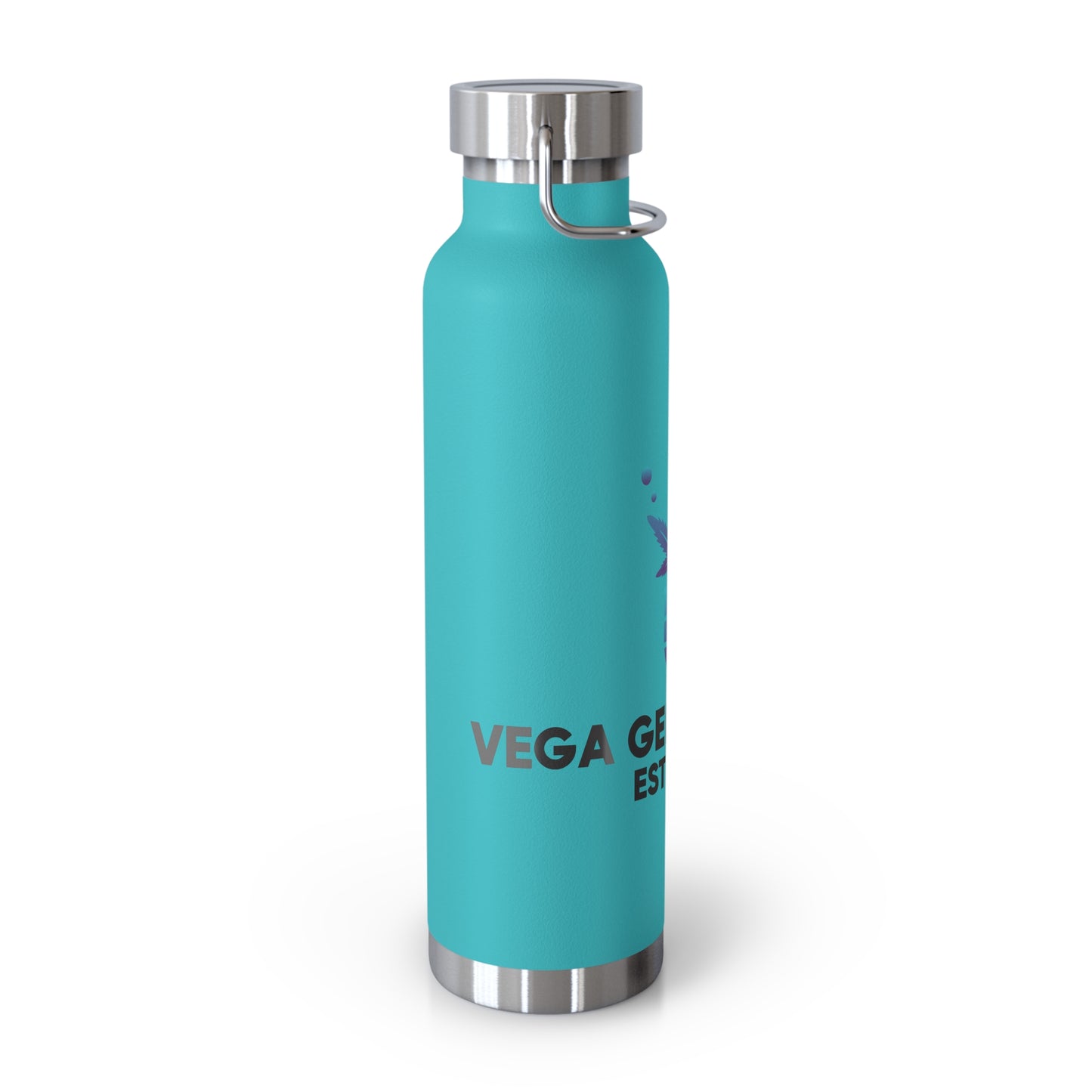 Vega Genetics logo Insulated Water Bottle, Cannabis Gift for anyone, Eco-Friendly Drinkware, Perfect for Outdoors, Birthday or 420 Celebration