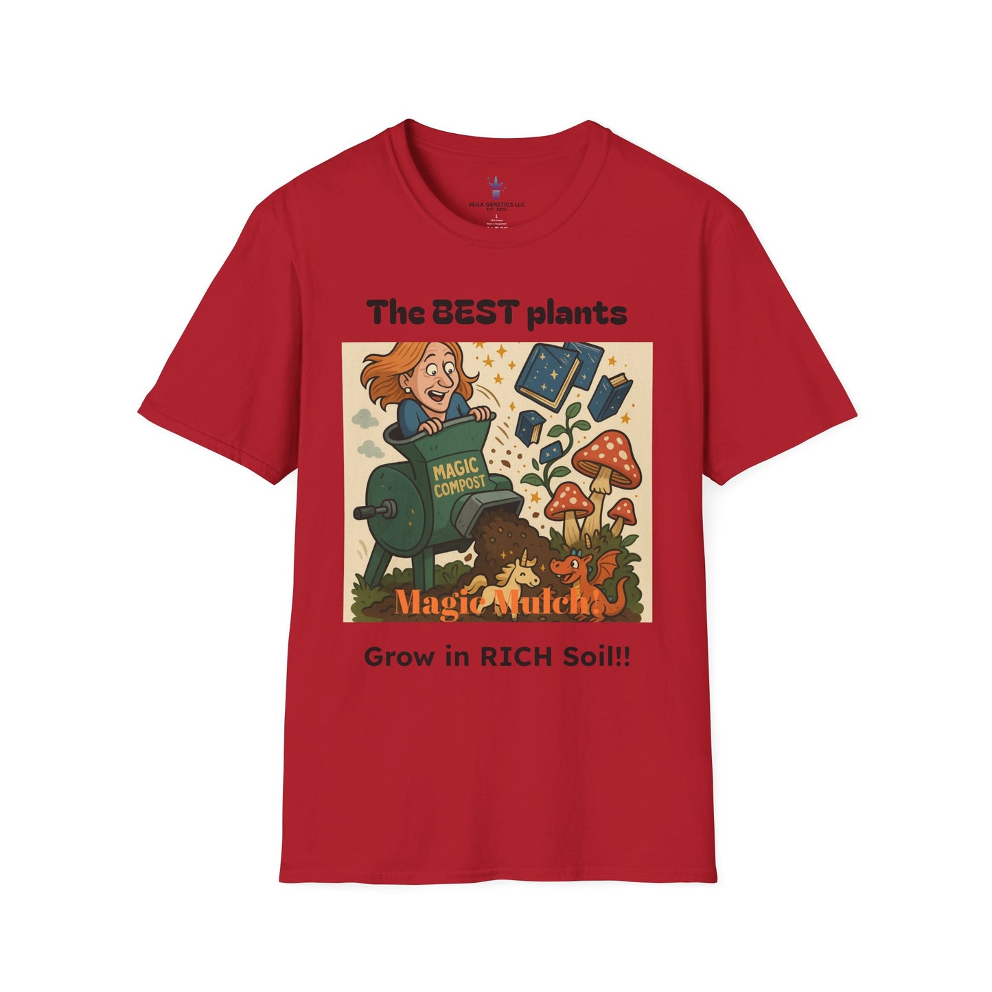 Magic Mulch Funny Gardening T-Shirt, Plant Lover Gift, Eco-Friendly Shirt, Sustainable Fashion, Gardening Humor Tee, Magic Mulch Quote