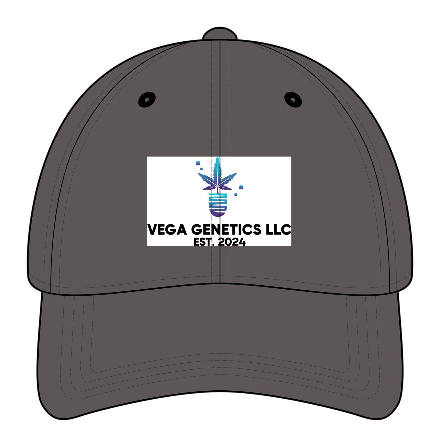 Vega Genetics Logo Dad Cap - Relaxed Classic Hat, Unisex Baseball Cap, Gift for Father's Day, Custom Logo Hat, Trendy Casual Wear