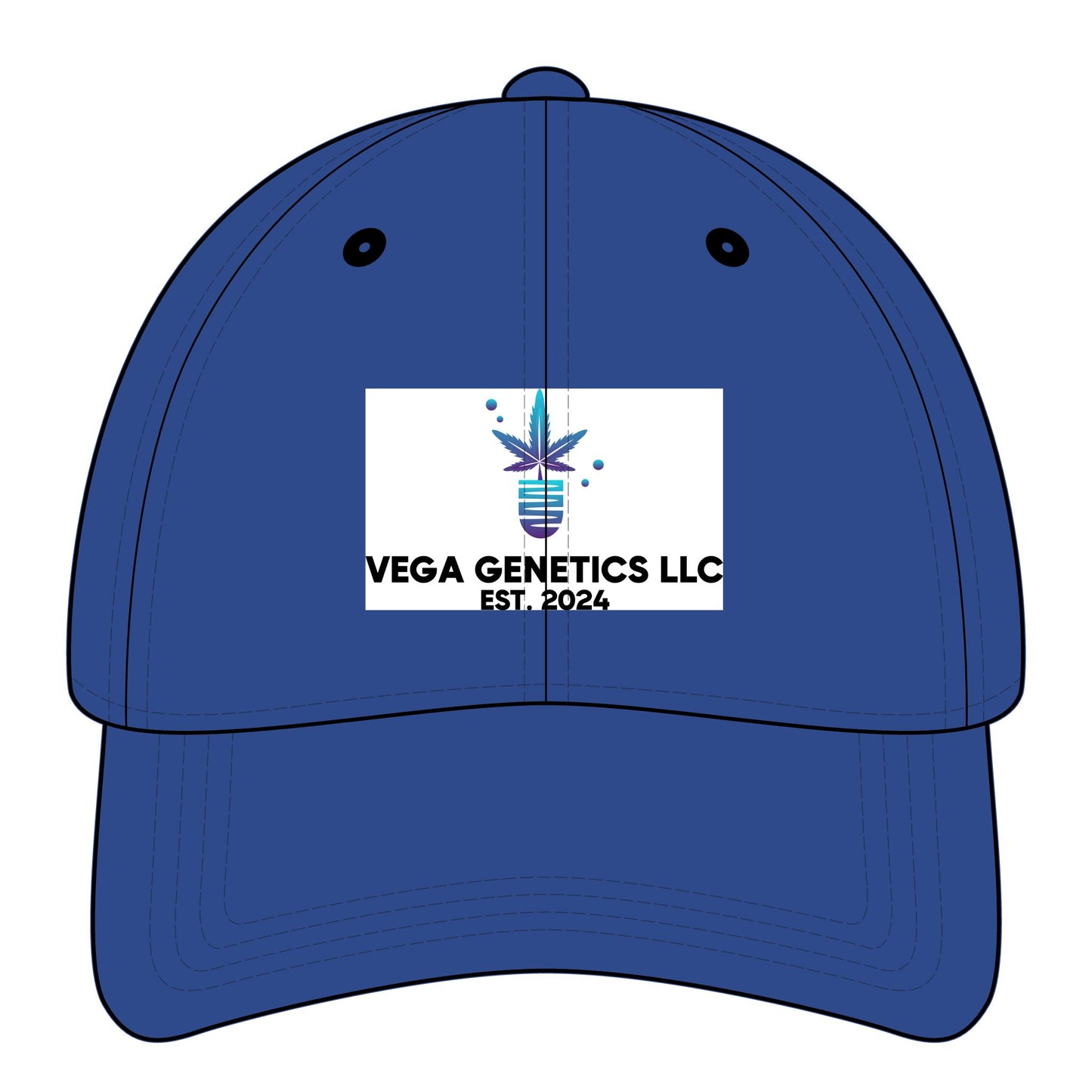 Vega Genetics Logo Dad Cap - Relaxed Classic Hat, Unisex Baseball Cap, Gift for Father's Day, Custom Logo Hat, Trendy Casual Wear