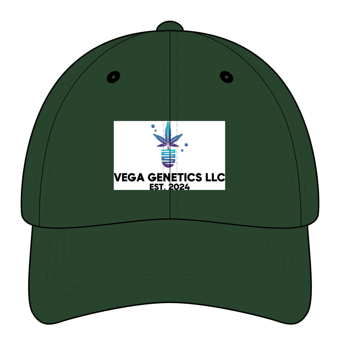 Vega Genetics Logo Dad Cap - Relaxed Classic Hat, Unisex Baseball Cap, Gift for Father's Day, Custom Logo Hat, Trendy Casual Wear