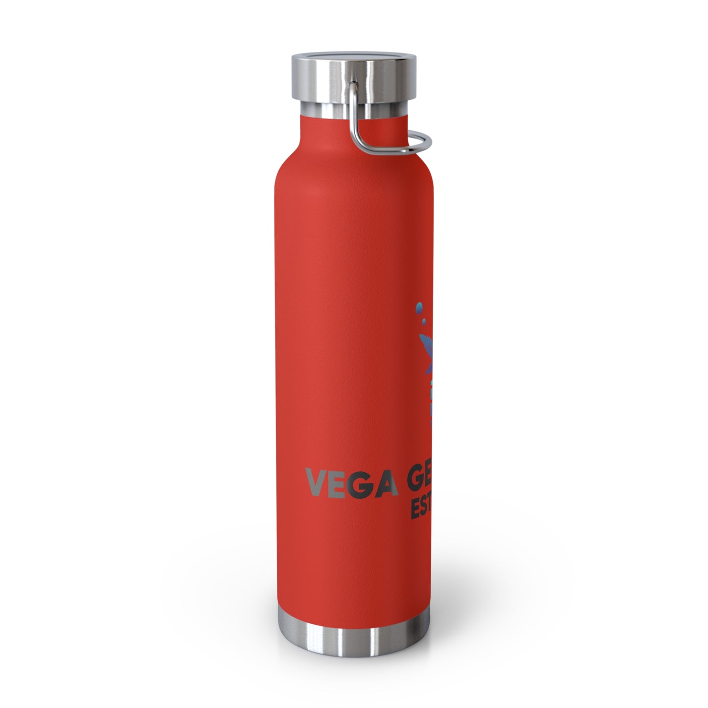 Vega Genetics logo Insulated Water Bottle, Cannabis Gift for anyone, Eco-Friendly Drinkware, Perfect for Outdoors, Birthday or 420 Celebration