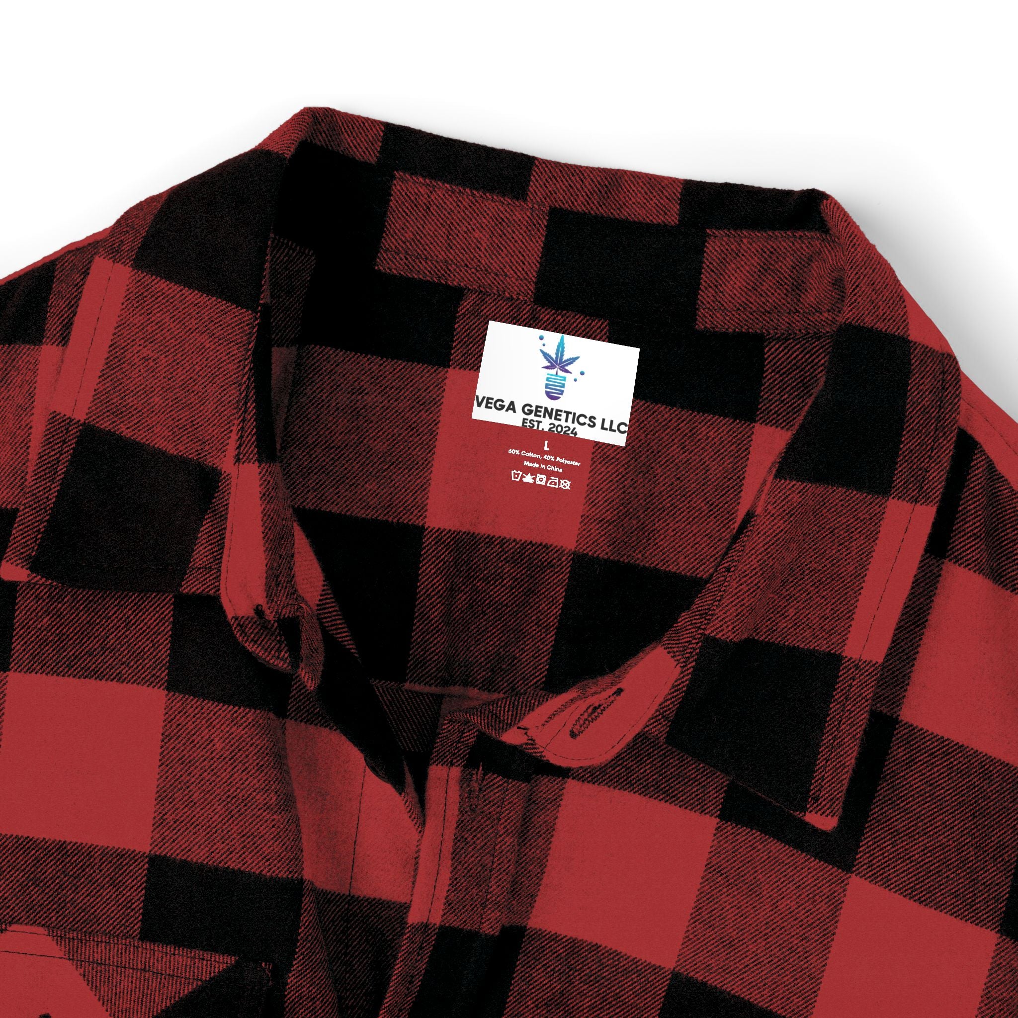 Cozy Unisex Vega Print Flannel Shirt, Perfect for Fall, Outdoor Adventures, Casual Wear, Comfortable Layering Option, Ideal Gift for Holidays