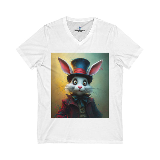 Silly Rabbit V-Neck Tee for Creative Souls - Silly Rabbit & Chill Vibes