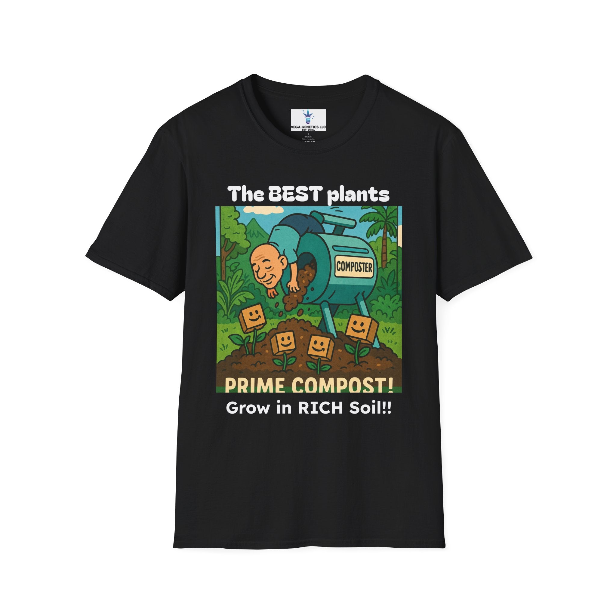 Prime Compost Funny Gardening T-Shirt, Plant Lover Gift, Eco-Friendly Shirt, Sustainable Fashion, Gardening Humor Tee, Prime Compost Quote