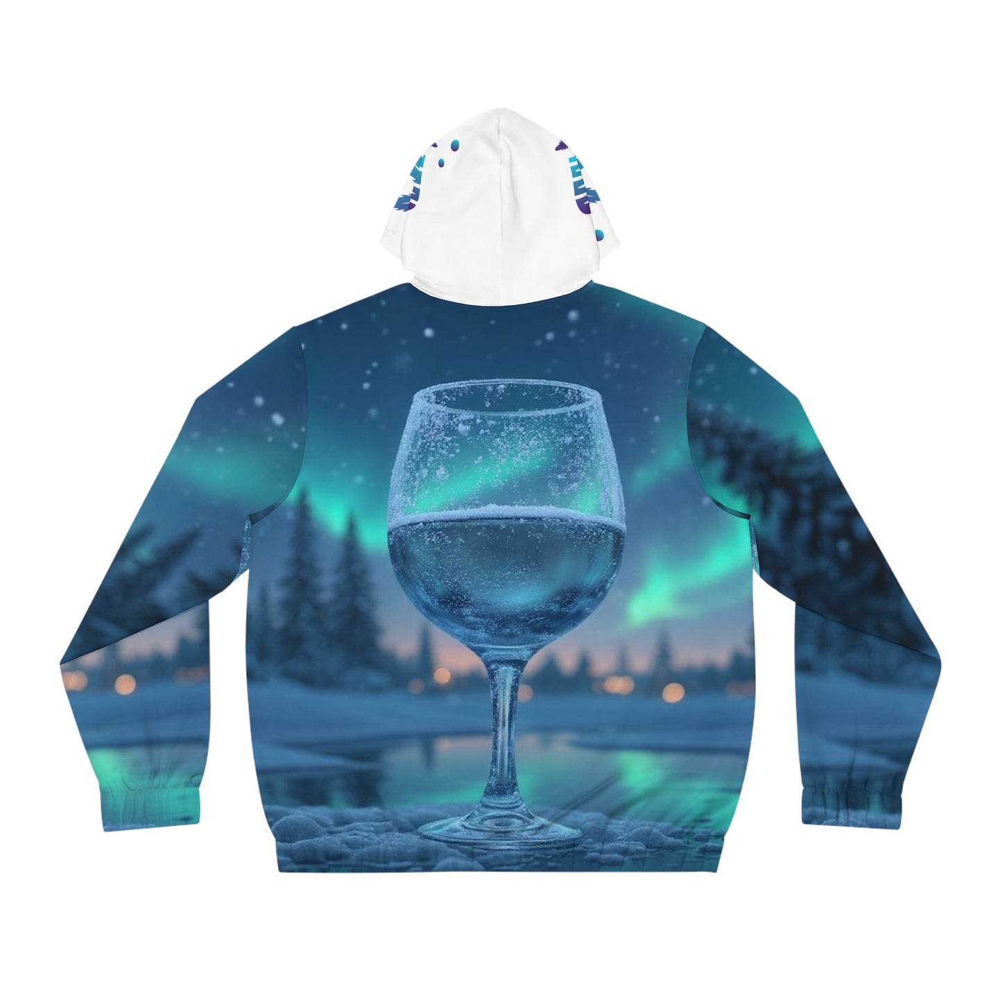 Platinum Merlot Full-Zip Hoodie for Men, Winter Fashion, Cozy Hoodie, Unique Gift for Him, Nature Lover Apparel, Christmas Celebration Wear