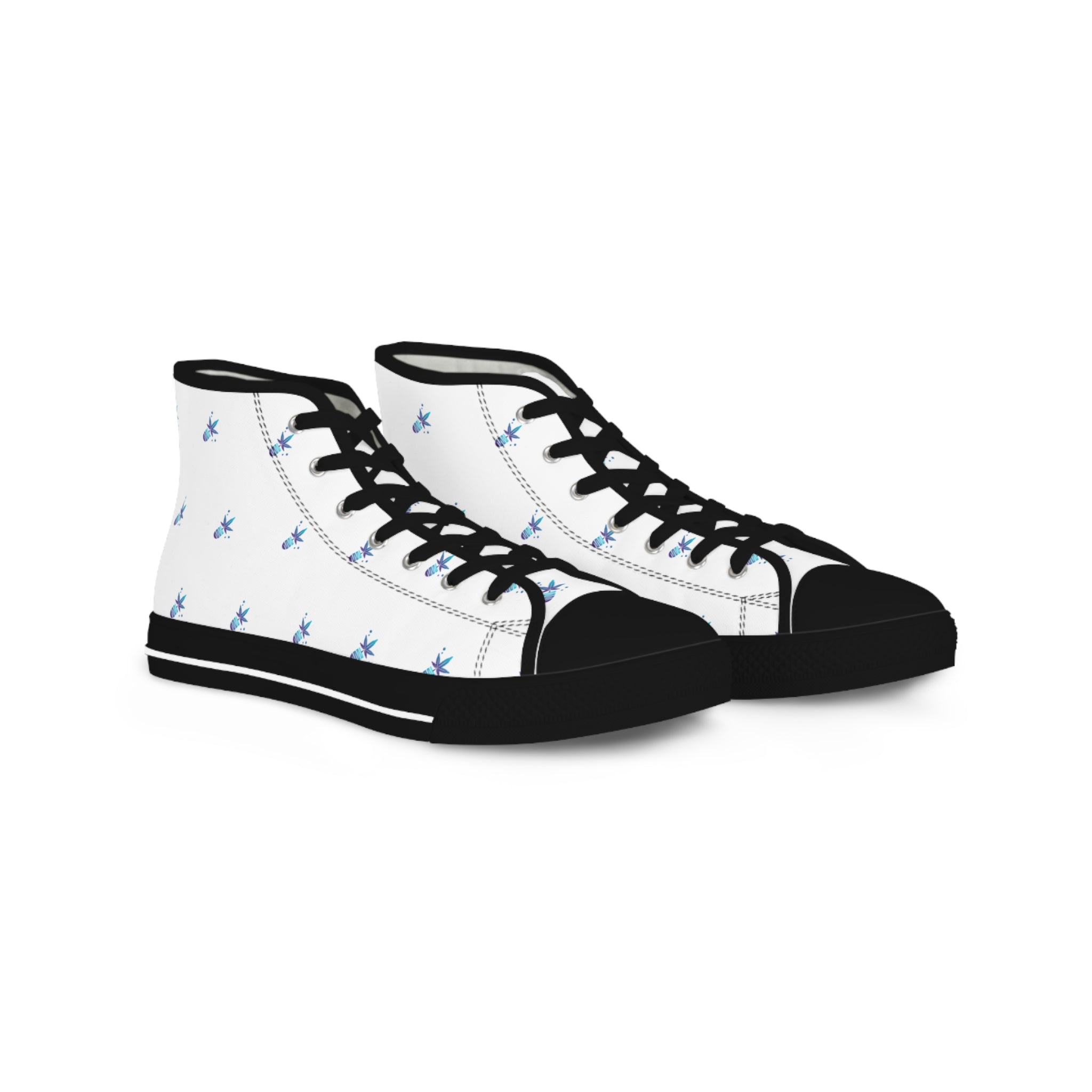 Stylish Vega Print High Top Sneakers for Men, Casual Footwear, Trendy Sneakers, Unique Design Shoes, Personalized Fashion, Gift for Him
