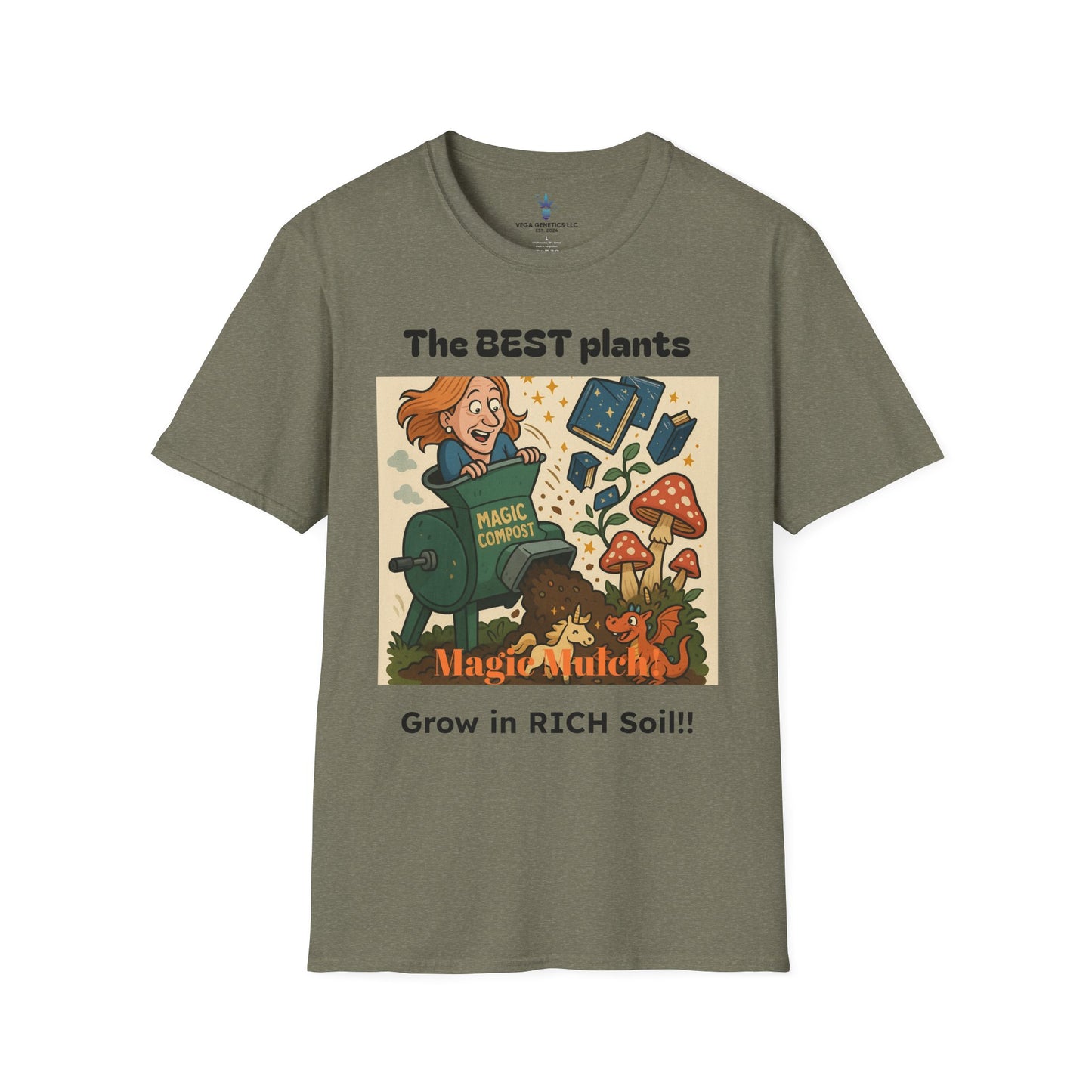 Magic Mulch Funny Gardening T-Shirt, Plant Lover Gift, Eco-Friendly Shirt, Sustainable Fashion, Gardening Humor Tee, Magic Mulch Quote