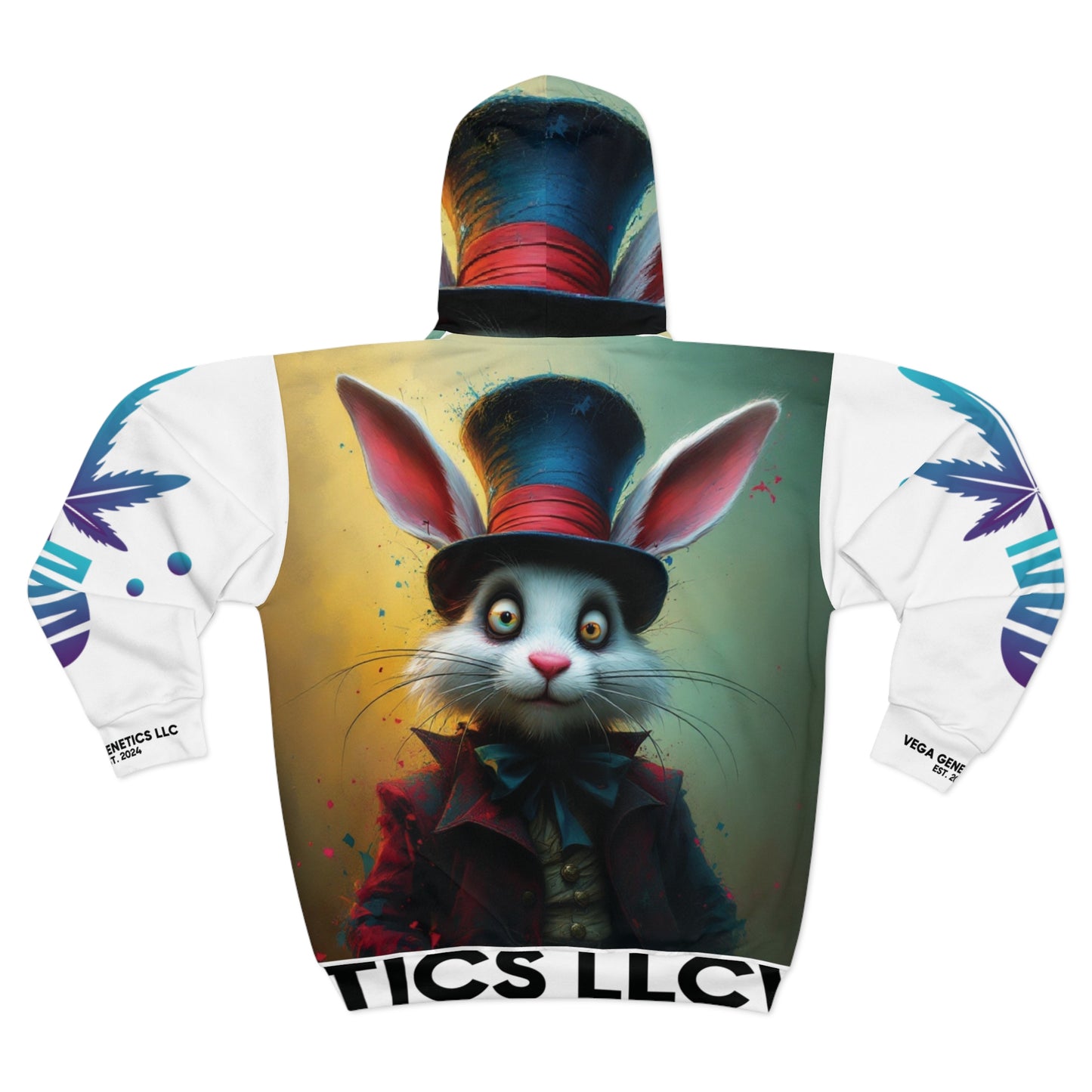 Silly Rabbit Hoodie - Stylish Unisex Zip Hoodie with Colorful Design