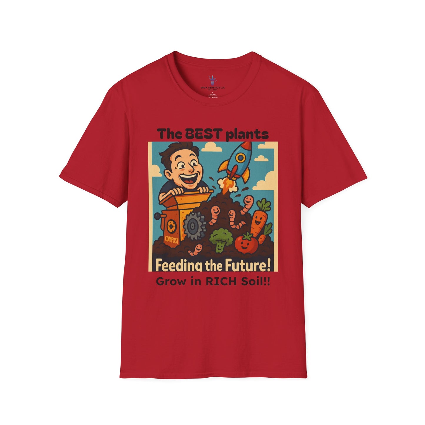 Feeding the Future Funny Gardening T-Shirt, Plant Lover Gift, Eco-Friendly Shirt, Sustainable Fashion, Gardening Humor Tee, Feeding the Future Quote