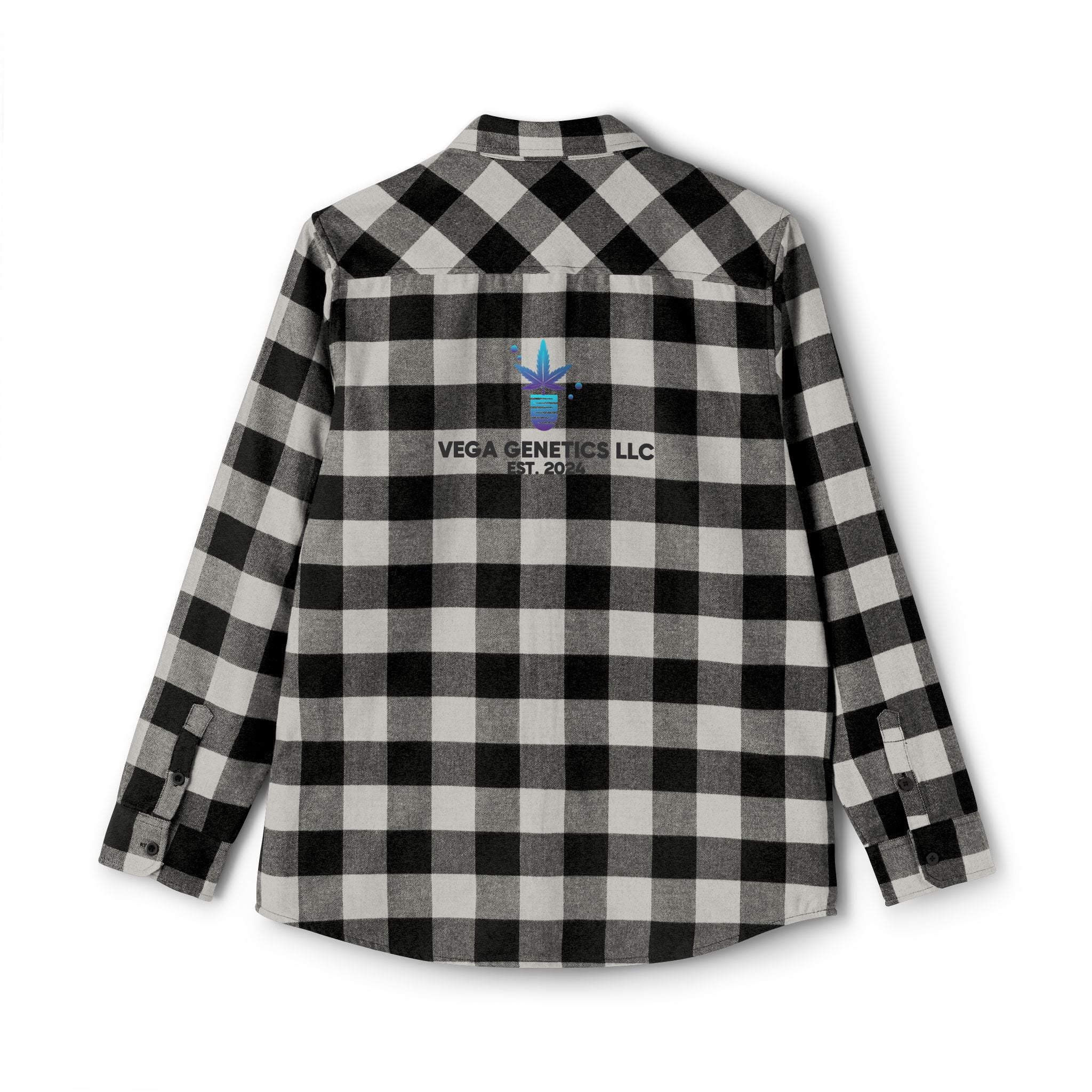 Cozy Unisex Vega Print Flannel Shirt, Perfect for Fall, Outdoor Adventures, Casual Wear, Comfortable Layering Option, Ideal Gift for Holidays