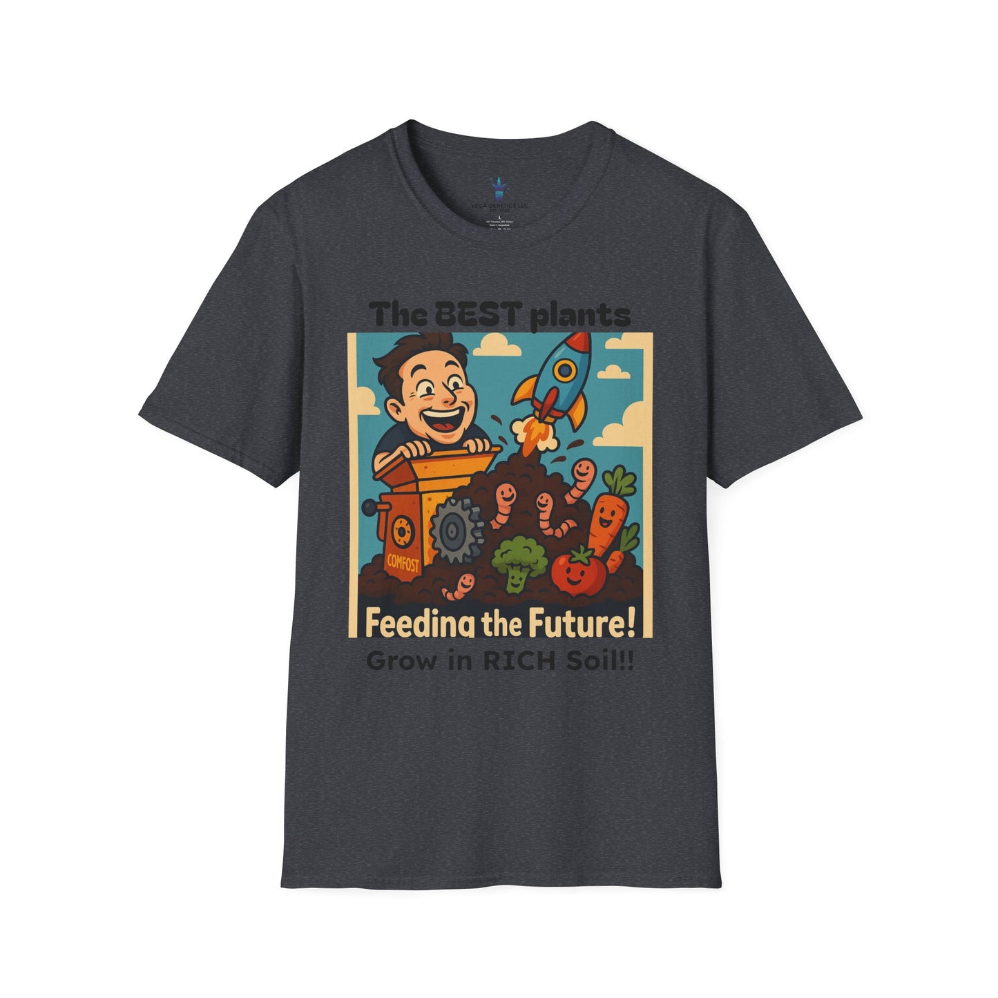 Feeding the Future Funny Gardening T-Shirt, Plant Lover Gift, Eco-Friendly Shirt, Sustainable Fashion, Gardening Humor Tee, Feeding the Future Quote