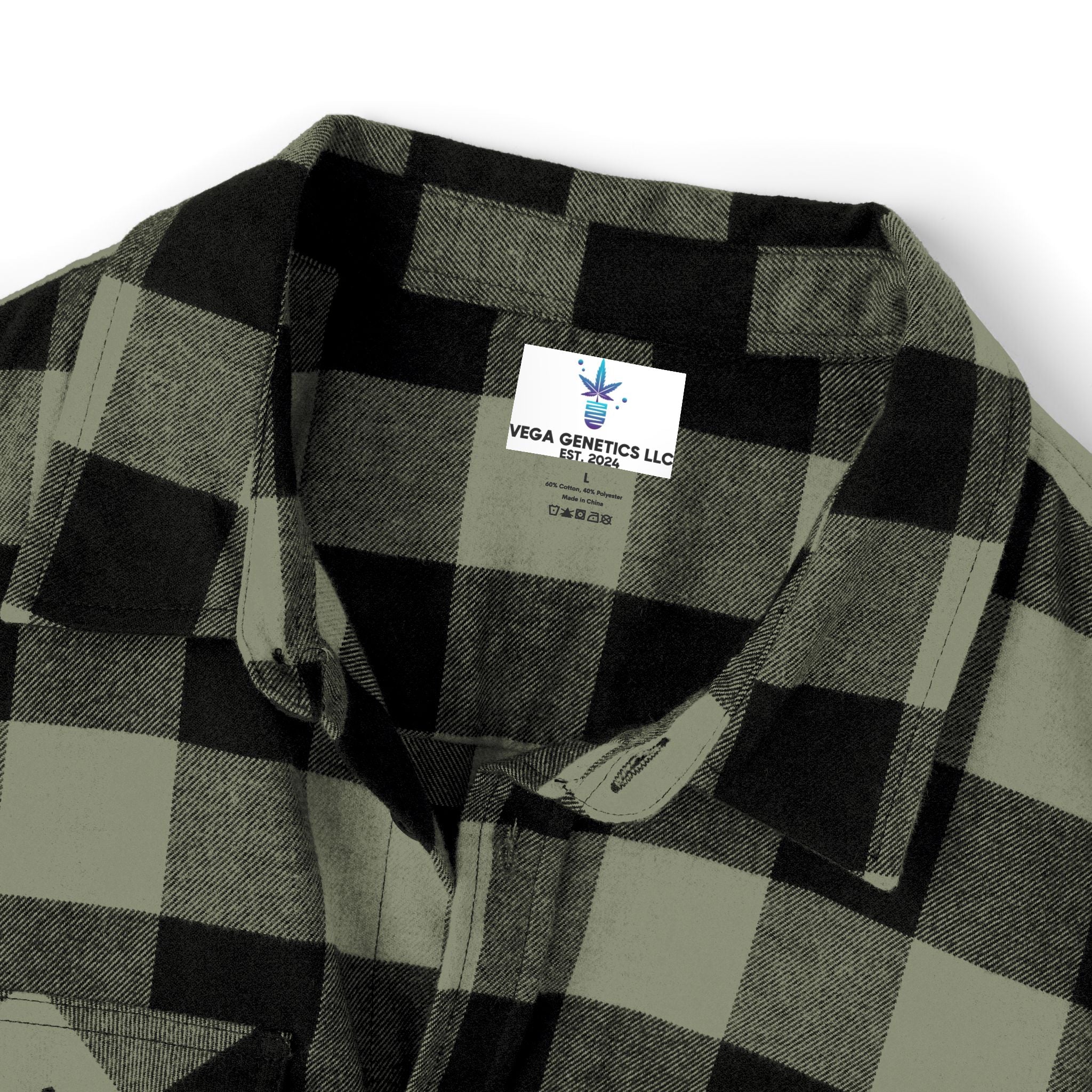 Cozy Unisex Vega Print Flannel Shirt, Perfect for Fall, Outdoor Adventures, Casual Wear, Comfortable Layering Option, Ideal Gift for Holidays