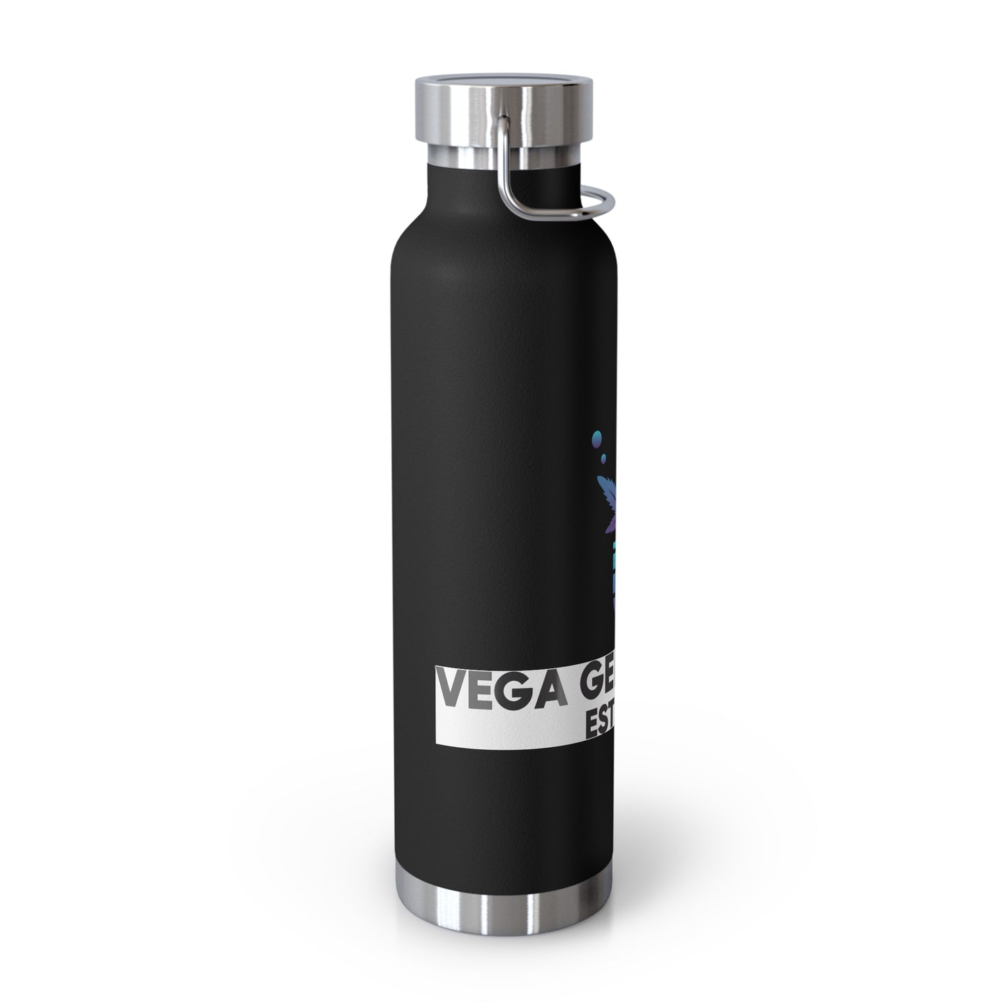 Vega Genetics logo Insulated Water Bottle, Cannabis Gift for anyone, Eco-Friendly Drinkware, Perfect for Outdoors, Birthday or 420 Celebration