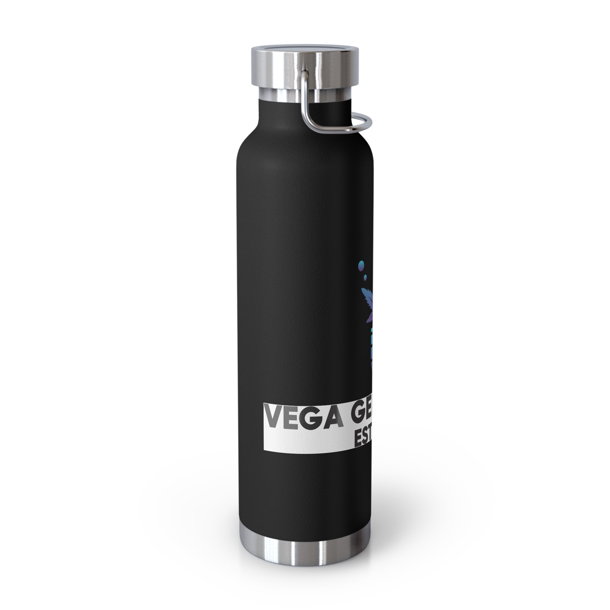 Vega Genetics logo Insulated Water Bottle, Cannabis Gift for anyone, Eco-Friendly Drinkware, Perfect for Outdoors, Birthday or 420 Celebration
