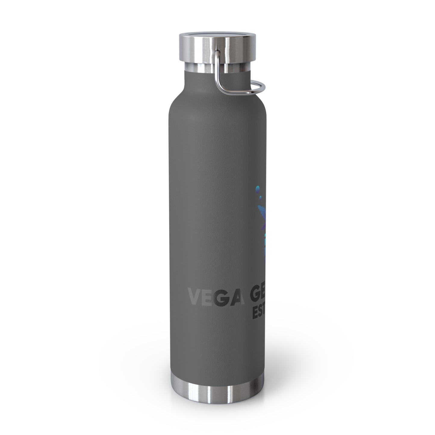 Vega Genetics logo Insulated Water Bottle, Cannabis Gift for anyone, Eco-Friendly Drinkware, Perfect for Outdoors, Birthday or 420 Celebration