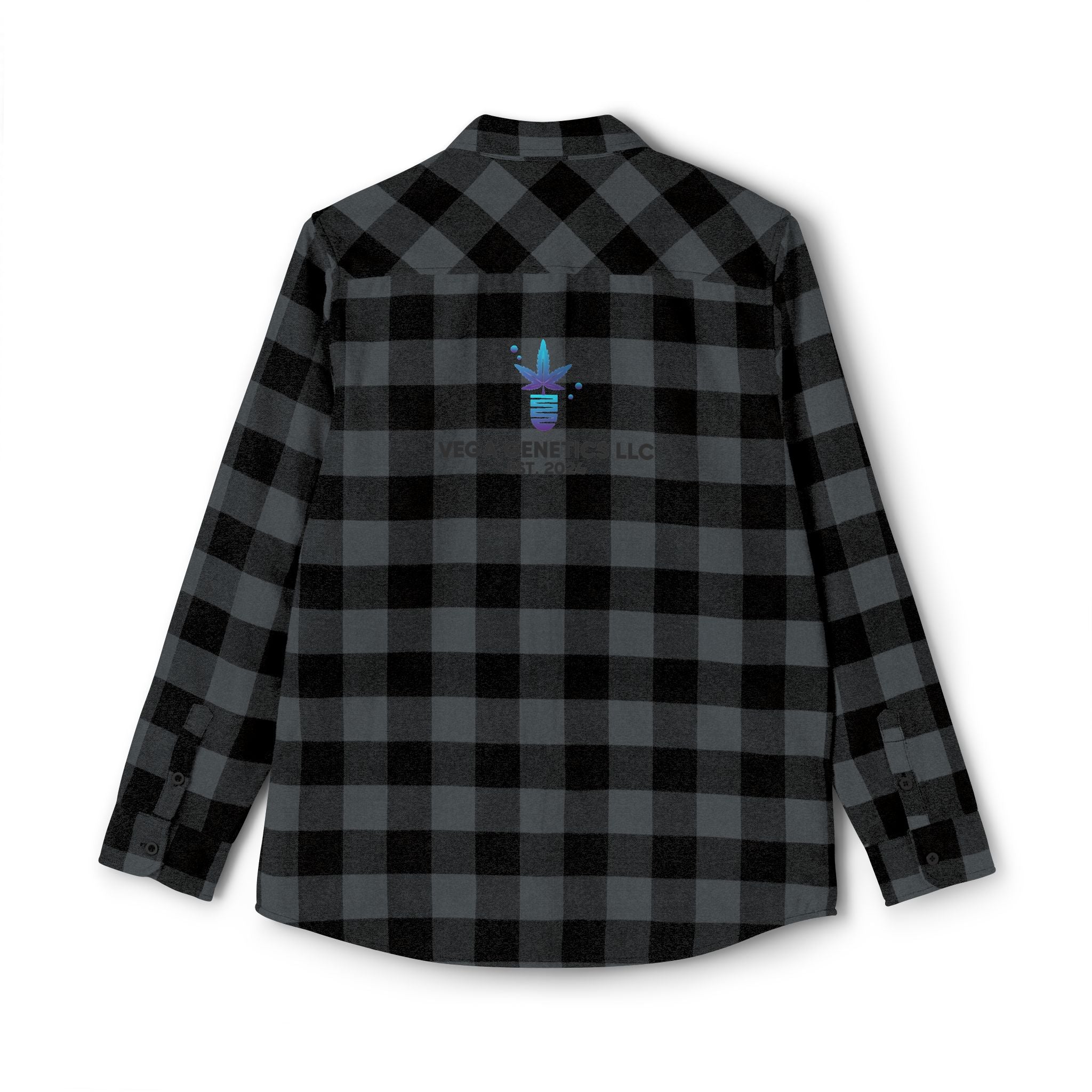 Cozy Unisex Vega Print Flannel Shirt, Perfect for Fall, Outdoor Adventures, Casual Wear, Comfortable Layering Option, Ideal Gift for Holidays