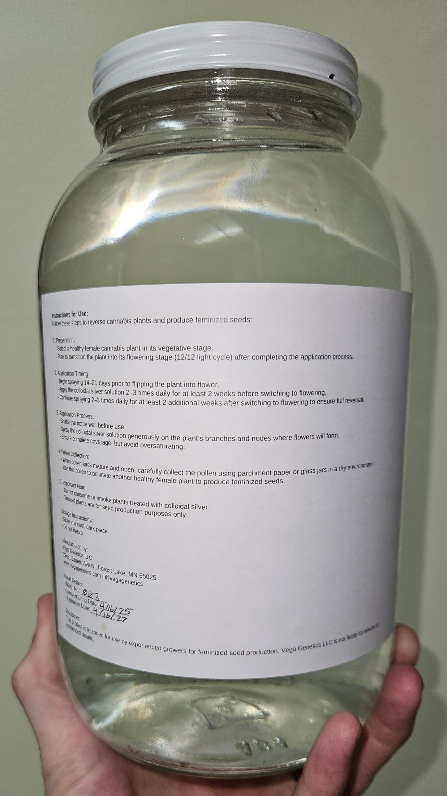 Colloidal Silver Plant Reversal Solution (w/spray bottle!)