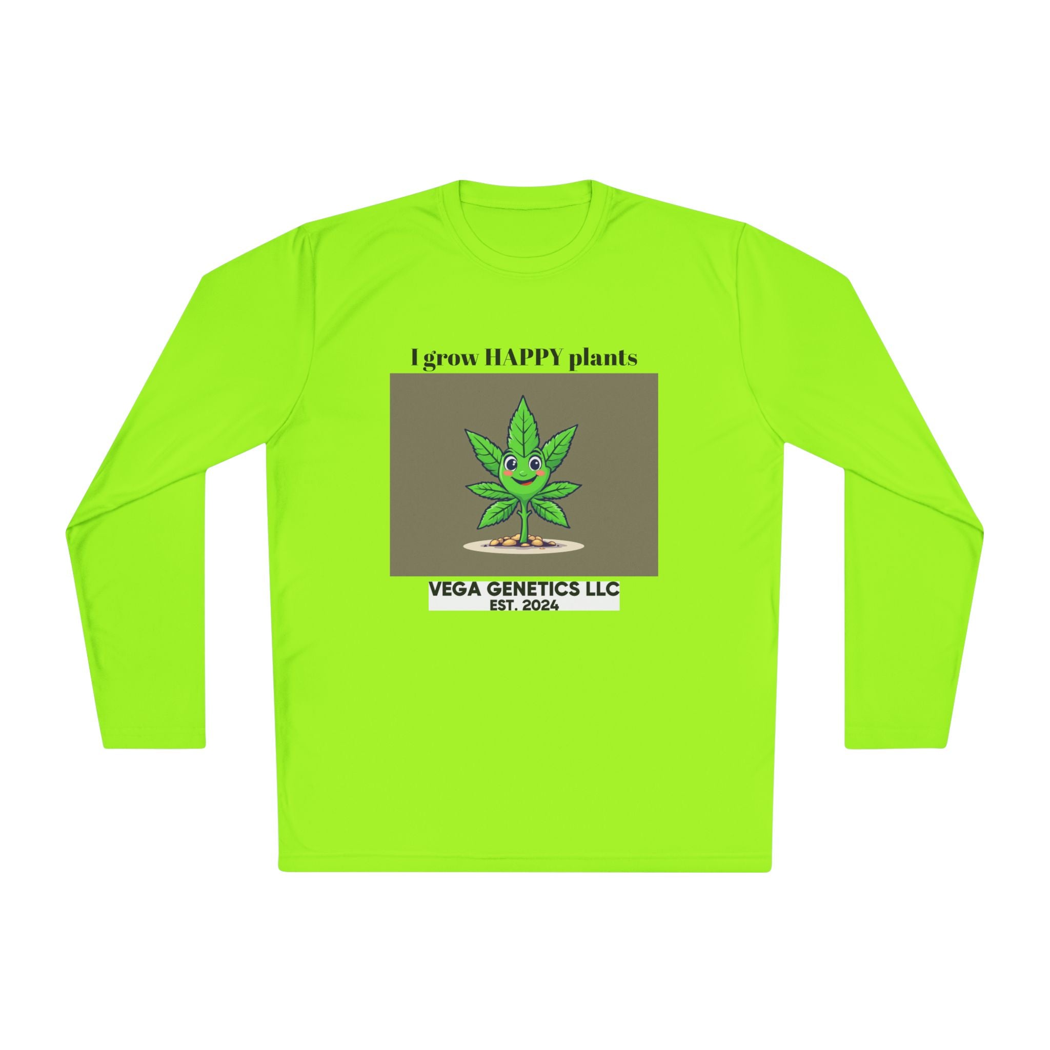 Cultivation Approved Unisex Lightweight Long Sleeve Tee with Happy Plant Design, Casual Apparel for Gardeners, Eco-Friendly Gift, Celebrating Nature, [...]