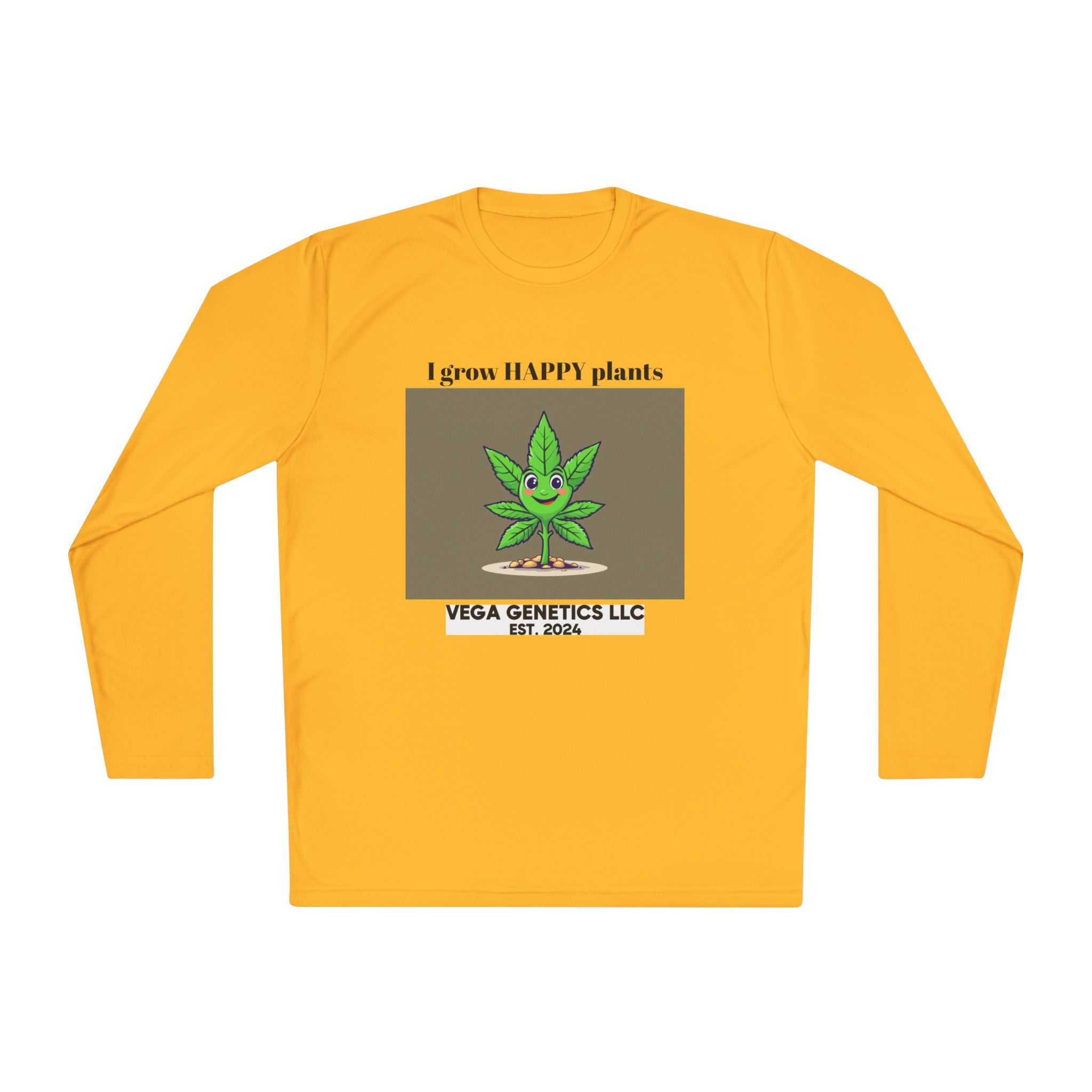 Cultivation Approved Unisex Lightweight Long Sleeve Tee with Happy Plant Design, Casual Apparel for Gardeners, Eco-Friendly Gift, Celebrating Nature, [...]