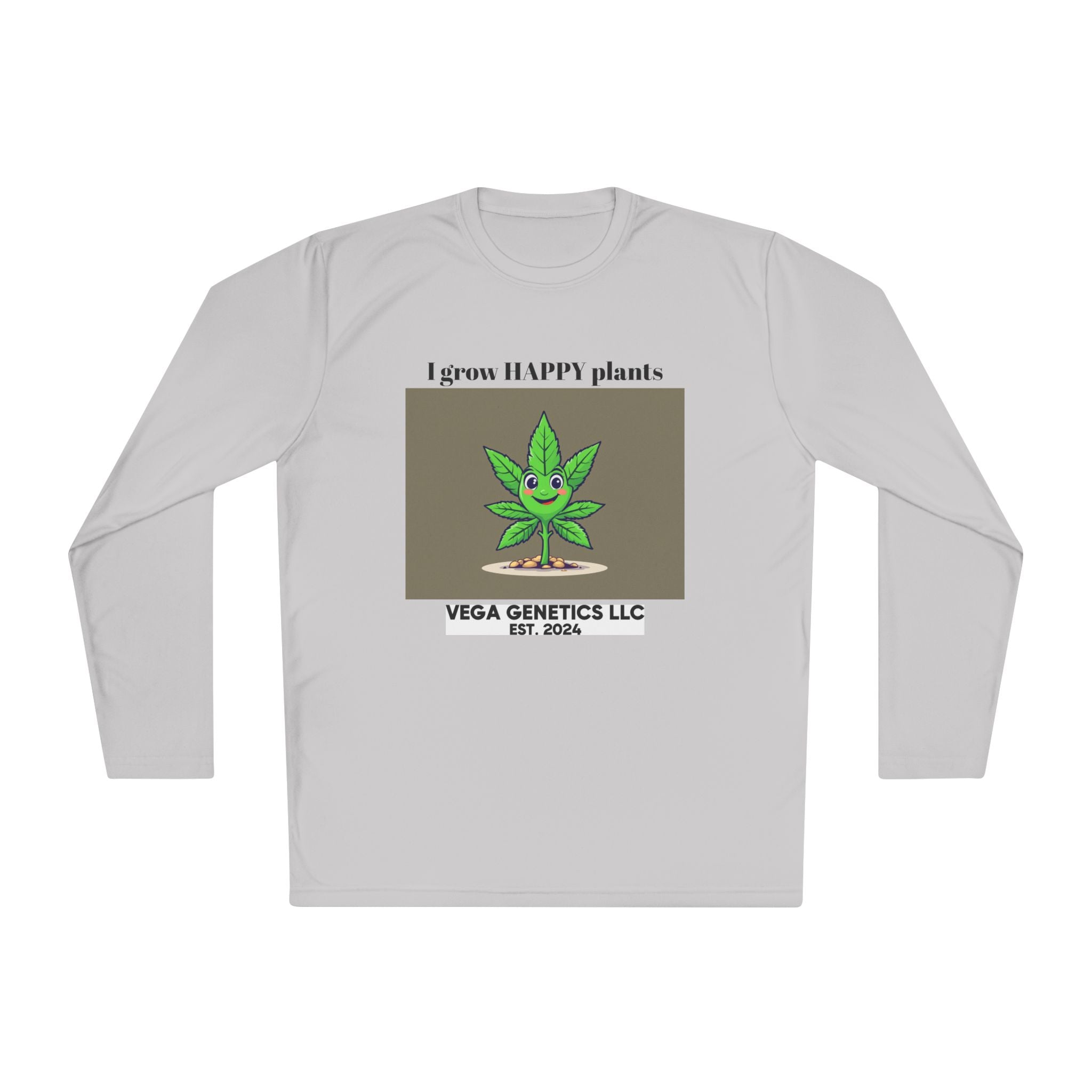 Cultivation Approved Unisex Lightweight Long Sleeve Tee with Happy Plant Design, Casual Apparel for Gardeners, Eco-Friendly Gift, Celebrating Nature, [...]