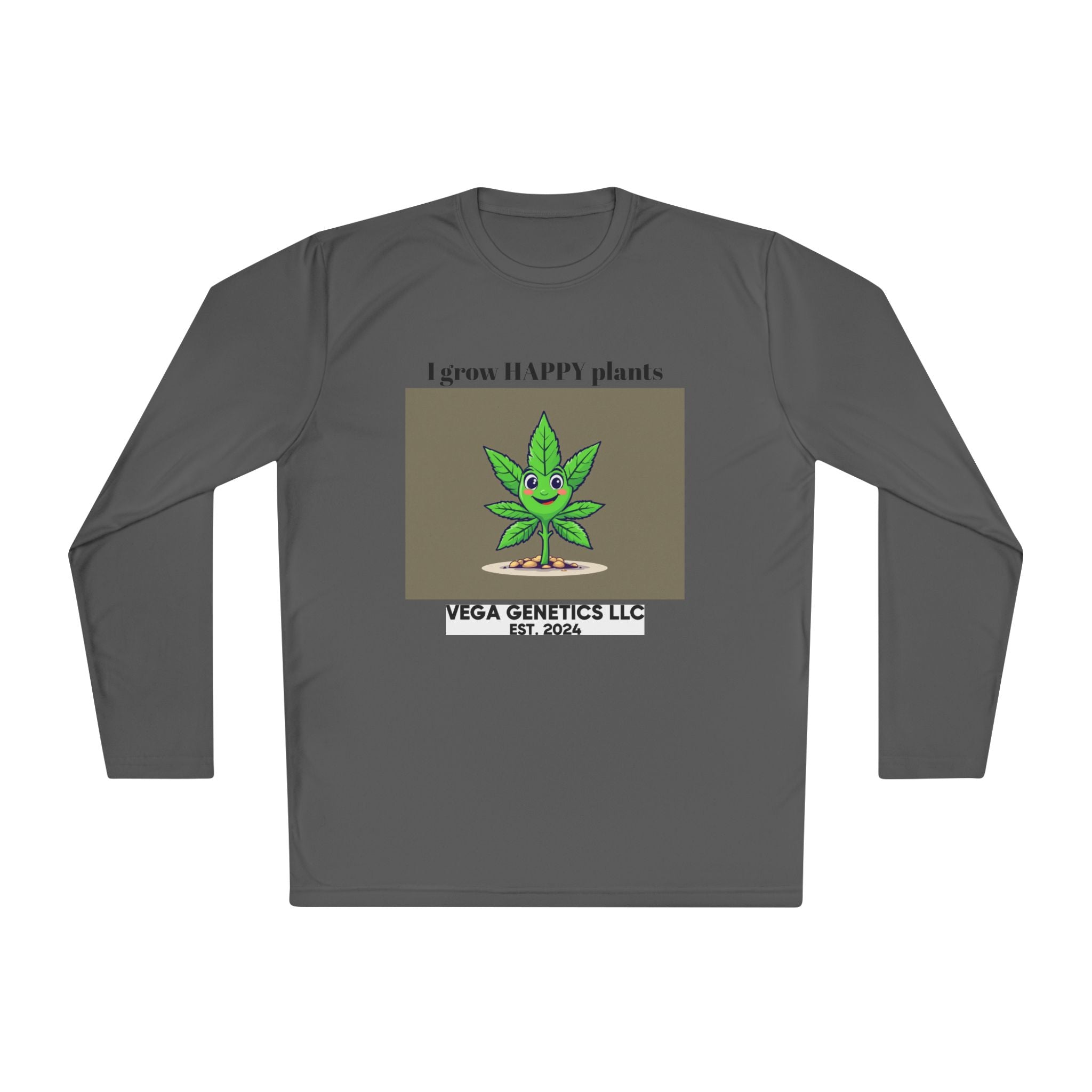 Cultivation Approved Unisex Lightweight Long Sleeve Tee with Happy Plant Design, Casual Apparel for Gardeners, Eco-Friendly Gift, Celebrating Nature, [...]