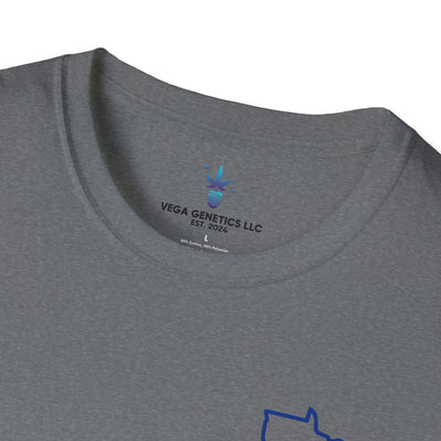 Minnesota Outline Vega Print Unisex Softstyle T-Shirt - Stylish MN State Love Tee, Casual Wear, Travel Souvenir, Great Gift for Locals & Visitors