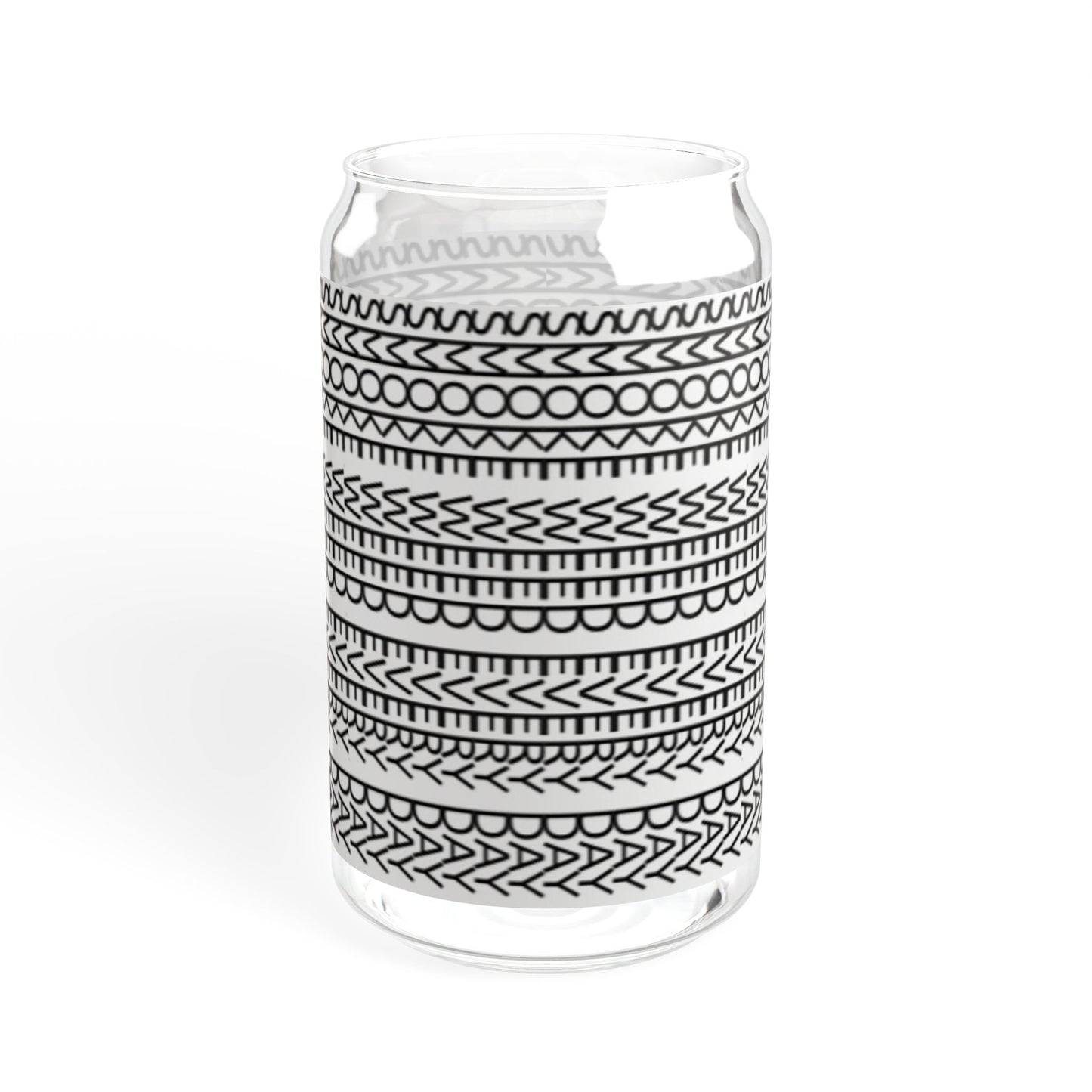 Stylish SWED Sipper Glass, 16oz - Reusable Drinkware, Eco-Friendly Straw Cup, Modern Home Decor, Perfect Gift for Any Occasion