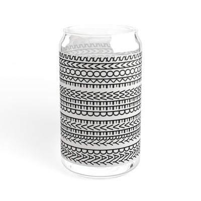Stylish SWED Sipper Glass, 16oz - Reusable Drinkware, Eco-Friendly Straw Cup, Modern Home Decor, Perfect Gift for Any Occasion