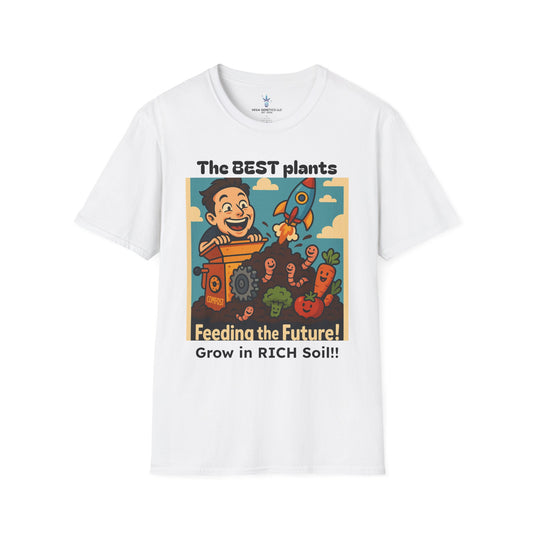 Feeding the Future Funny Gardening T-Shirt, Plant Lover Gift, Eco-Friendly Shirt, Sustainable Fashion, Gardening Humor Tee, Feeding the Future Quote