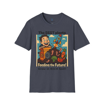 Feeding the Future Funny Gardening T-Shirt, Plant Lover Gift, Eco-Friendly Shirt, Sustainable Fashion, Gardening Humor Tee, Feeding the Future Quote