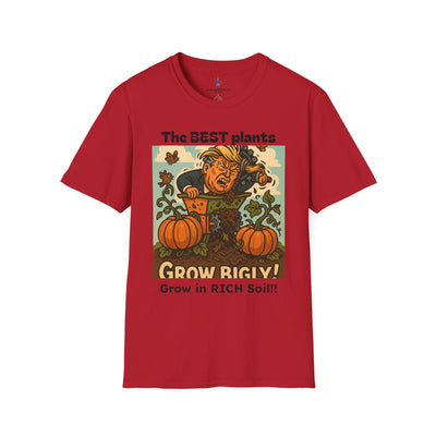 Grow Bigly Funny Gardening T-Shirt, Plant Lover Gift, Eco-Friendly Shirt, Sustainable Fashion, Gardening Humor Tee, Grow Bigly Quote
