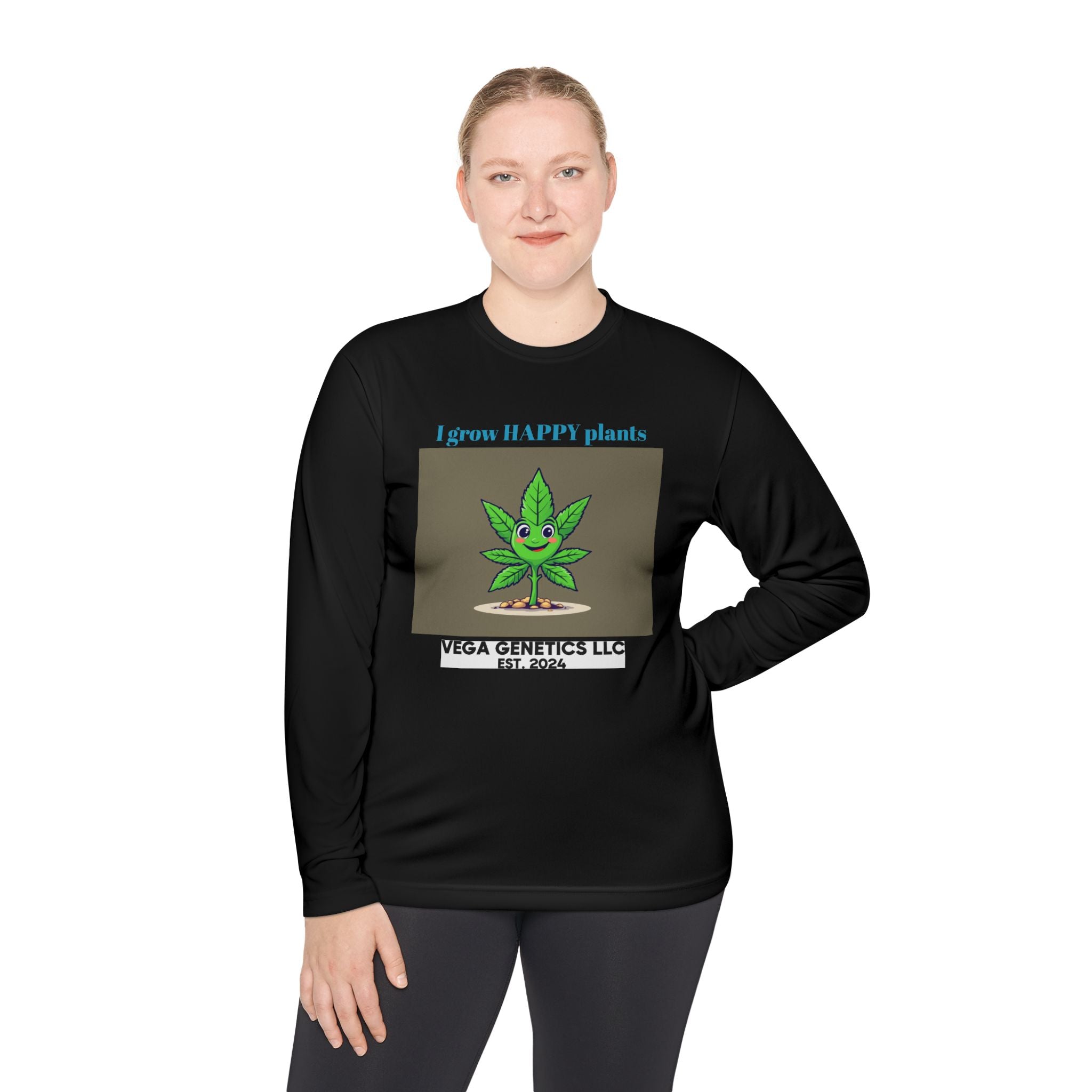 Cultivation Approved Unisex Lightweight Long Sleeve Tee with Happy Plant Design, Casual Apparel for Gardeners, Eco-Friendly Gift, Celebrating Nature, [...]