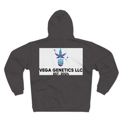 Chic Unisex Hooded Zip Sweatshirt with Silly Rabbit Artwork & Logo
