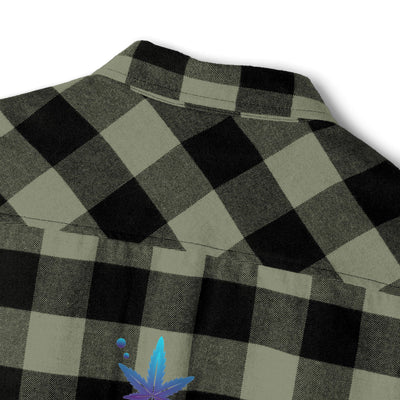 Cozy Unisex Vega Print Flannel Shirt, Perfect for Fall, Outdoor Adventures, Casual Wear, Comfortable Layering Option, Ideal Gift for Holidays