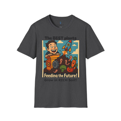 Feeding the Future Funny Gardening T-Shirt, Plant Lover Gift, Eco-Friendly Shirt, Sustainable Fashion, Gardening Humor Tee, Feeding the Future Quote