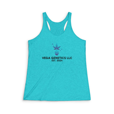 Women's Racerback Tank Top with Vega Genetics Design | Perfect for Summer, Fitness, Gifts, Yoga, Plant Lovers