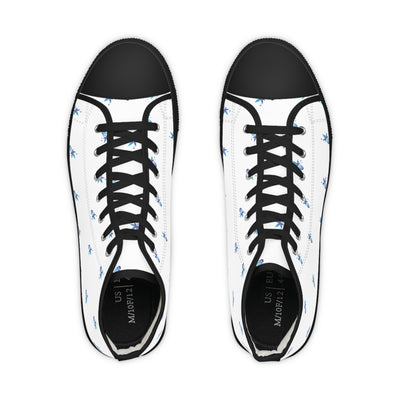Stylish Vega Print High Top Sneakers for Men, Casual Footwear, Trendy Sneakers, Unique Design Shoes, Personalized Fashion, Gift for Him