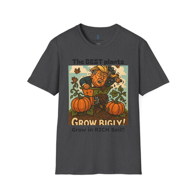 Grow Bigly Funny Gardening T-Shirt, Plant Lover Gift, Eco-Friendly Shirt, Sustainable Fashion, Gardening Humor Tee, Grow Bigly Quote